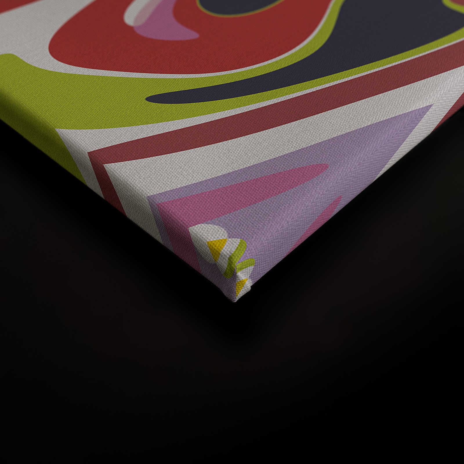             Canvas schilderij abstracte kleurenmix kleurrijk patroon - 0,90 m x 0,60 m
        