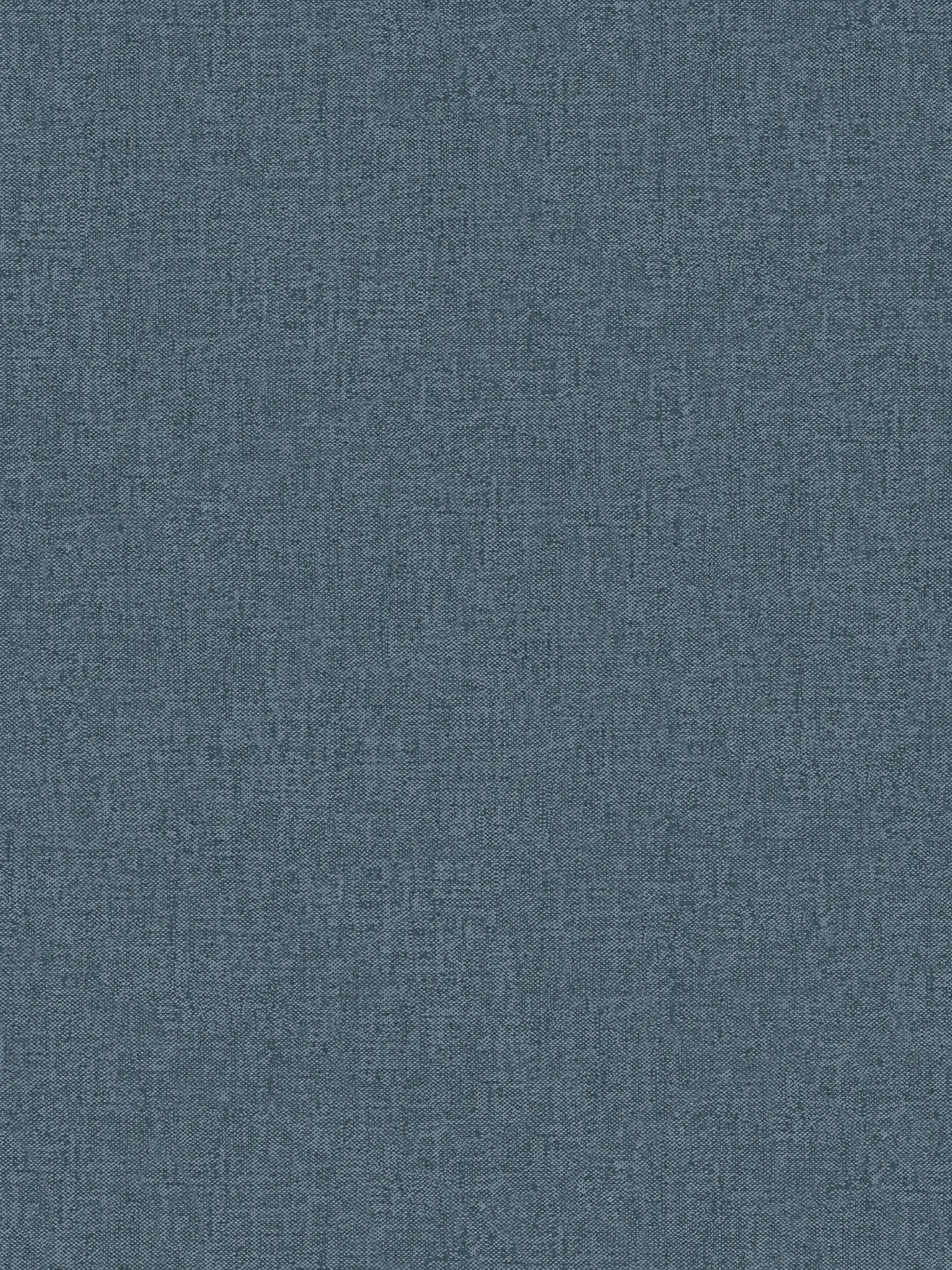 Papier peint aspect textile Jeans bleu avec structure tissée - bleu
