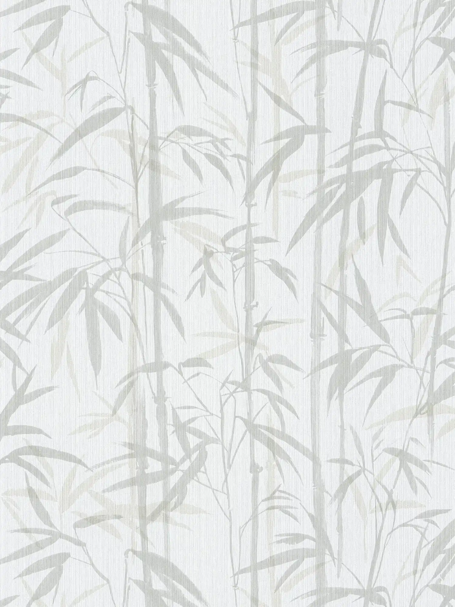 Papel pintado no tejido MICHALSKY con motivo de bambú natural - beige, crema
