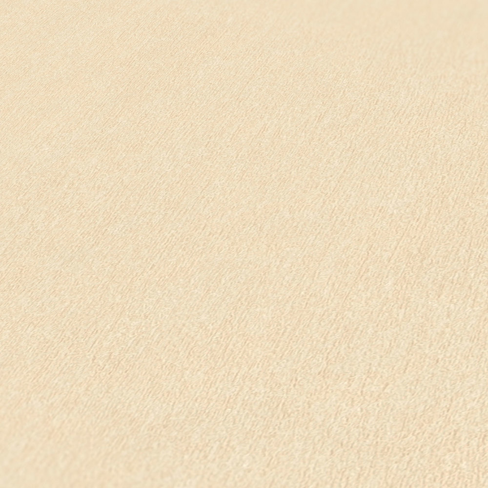             Carta da parati color crema-beige con struttura cromatica e superficie liscia
        