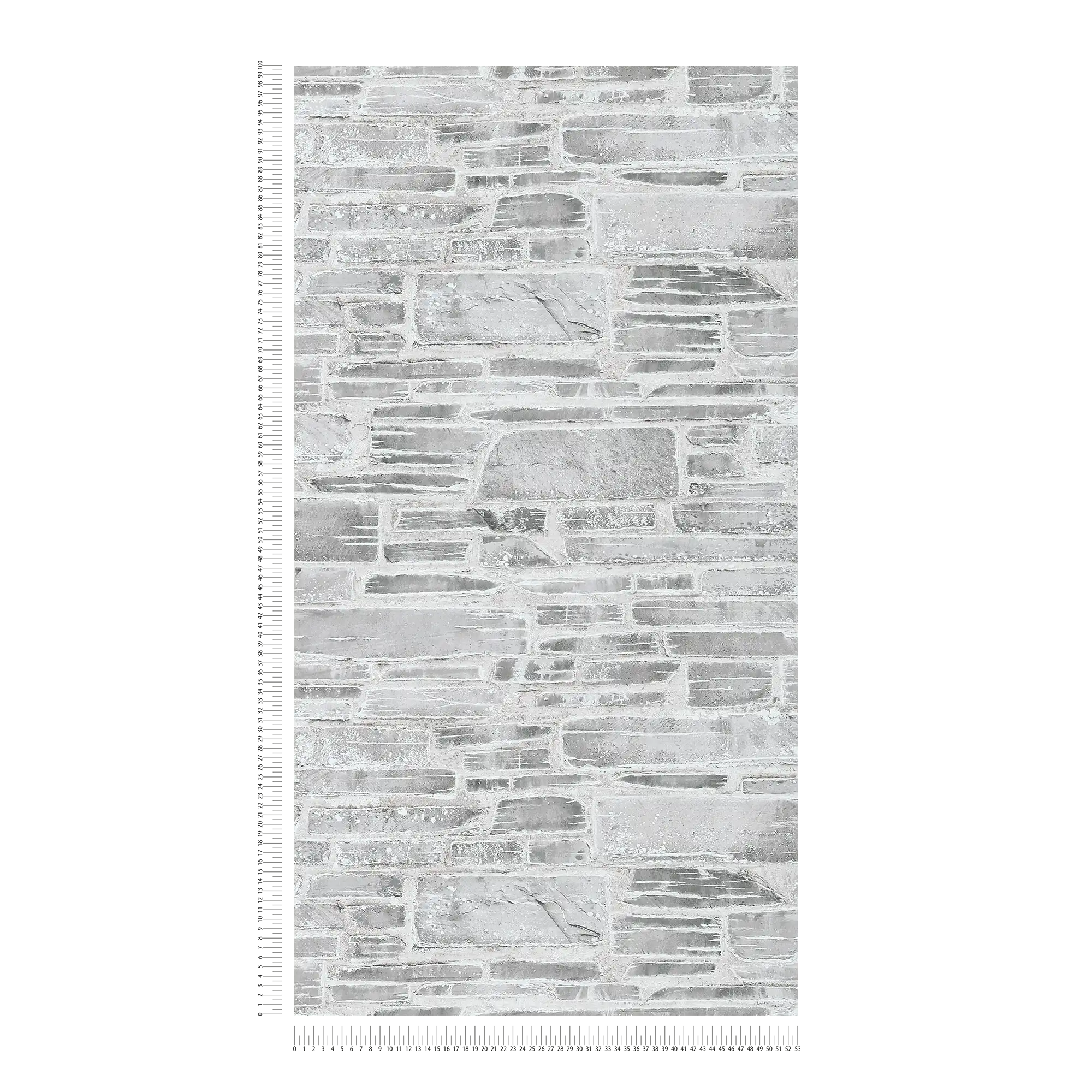             Carta da parati muro di pietra rustica con effetto 3D - grigio, beige
        