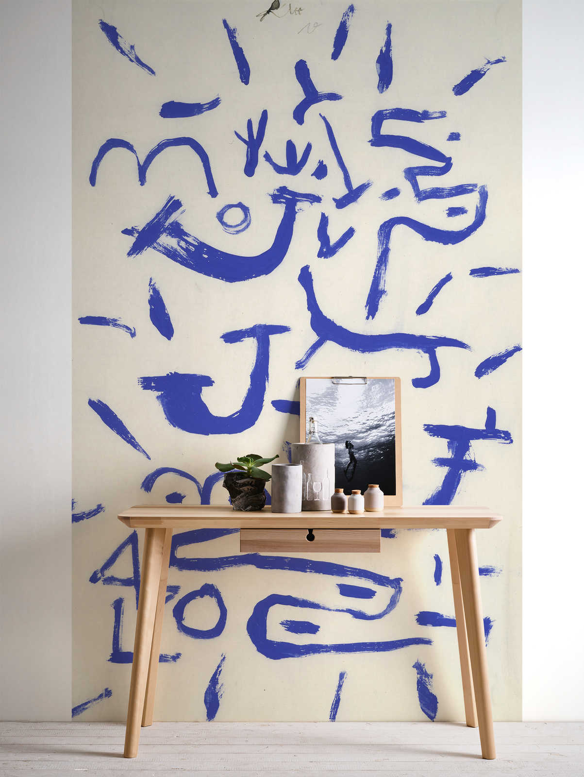             Papier peint panoramique "rampant et arborescent" de Paul Klee
        