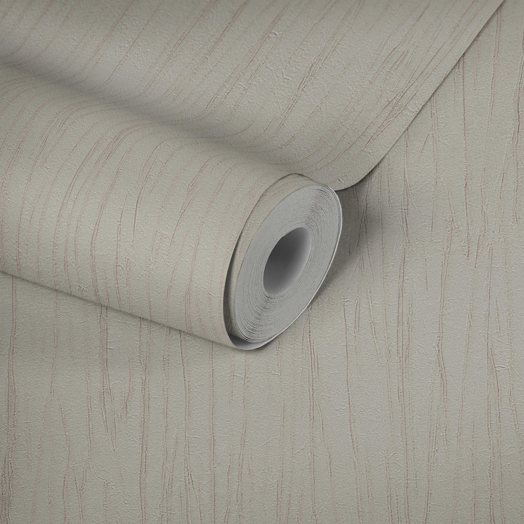             Wallpaper Crush structure & metallic effect - beige, grey
        