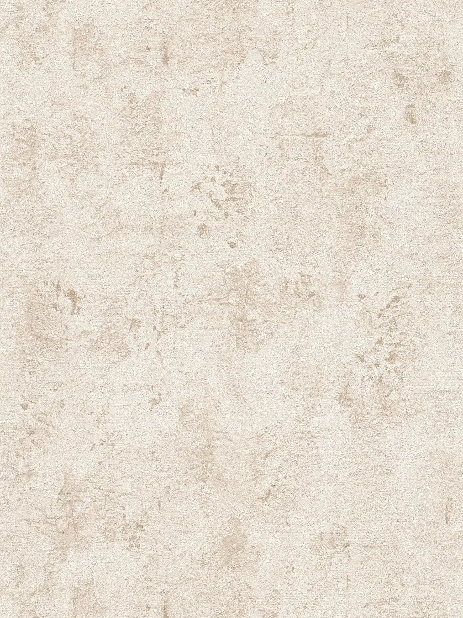 Papel pintado beige con diseño de estructura rústica en aspecto de yeso
