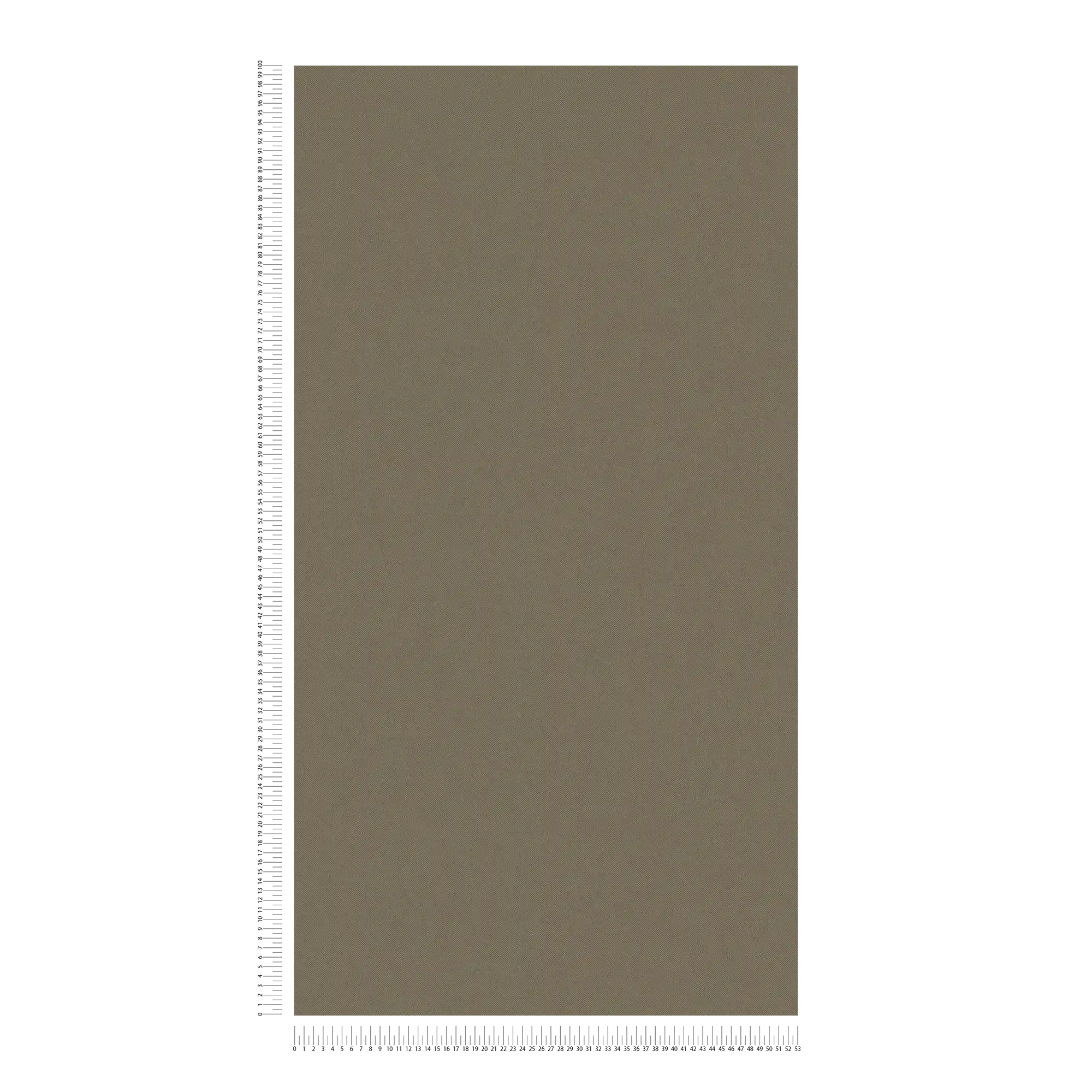             Carta da parati verde oliva tinta unita screziata con struttura tessile - marrone
        