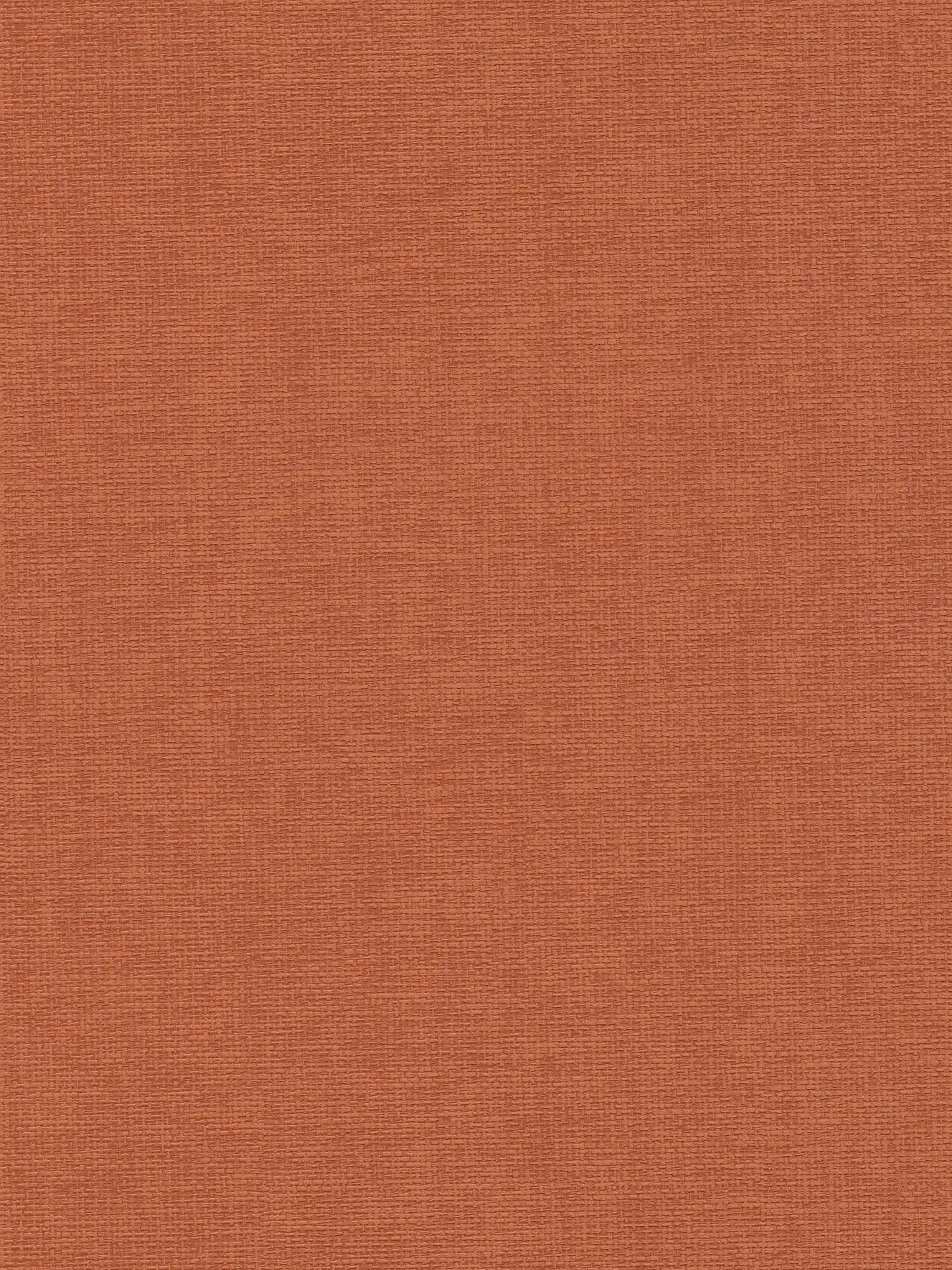 Papel pintado rojo anaranjado con estructura textil - rojo
