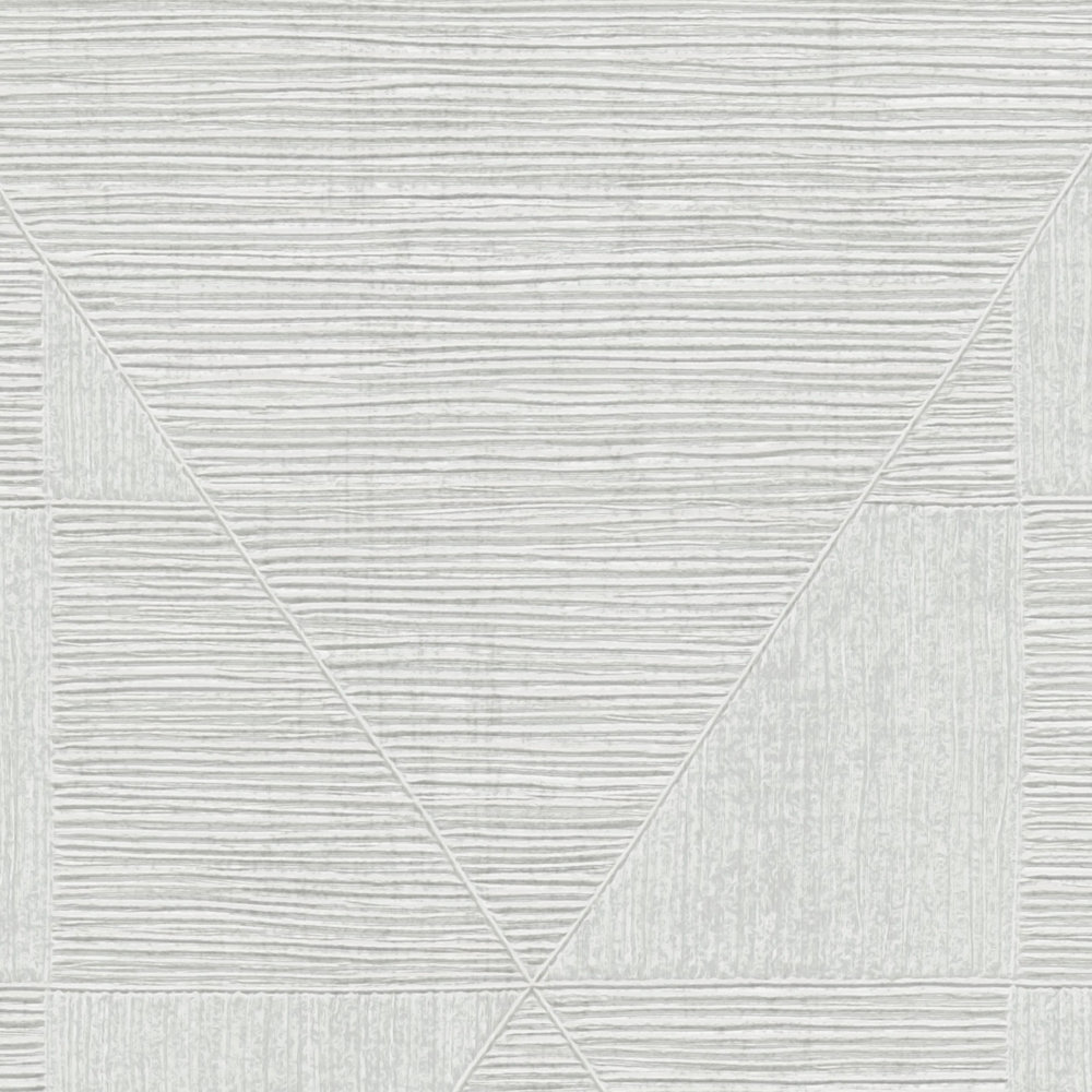             Papier peint rétro avec motif à texture métallique - gris, blanc
        