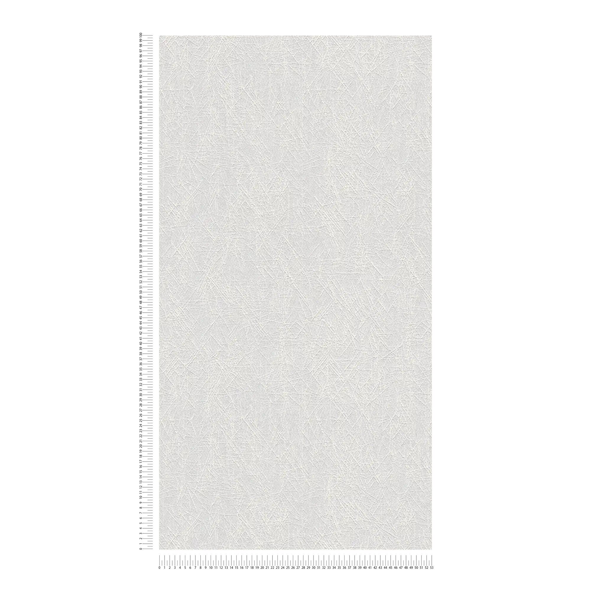             Papel pintado unitario con diseño gráfico de líneas - Pintable, Blanco
        