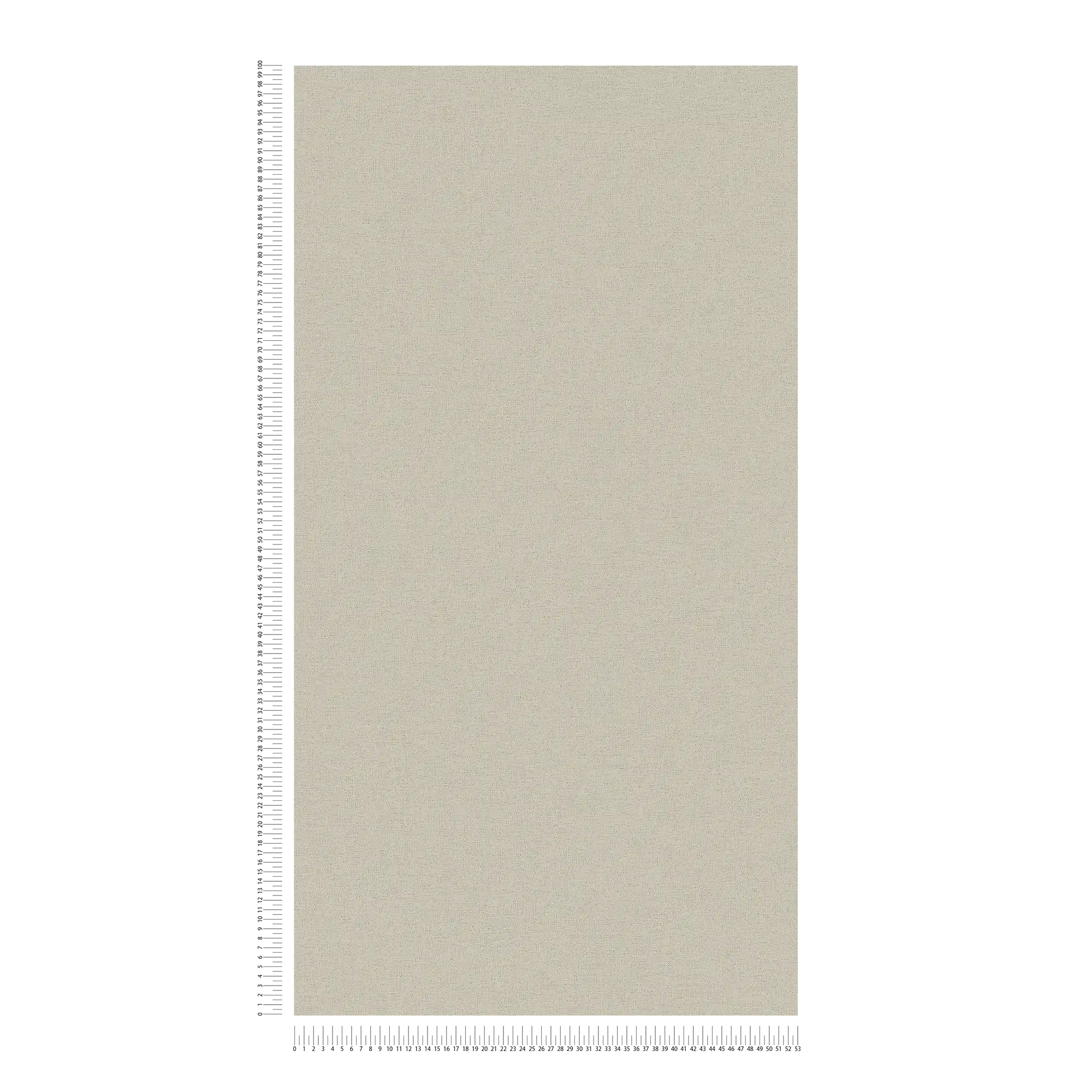             Papel pintado de aspecto de lino beige con estructura textil moteada
        