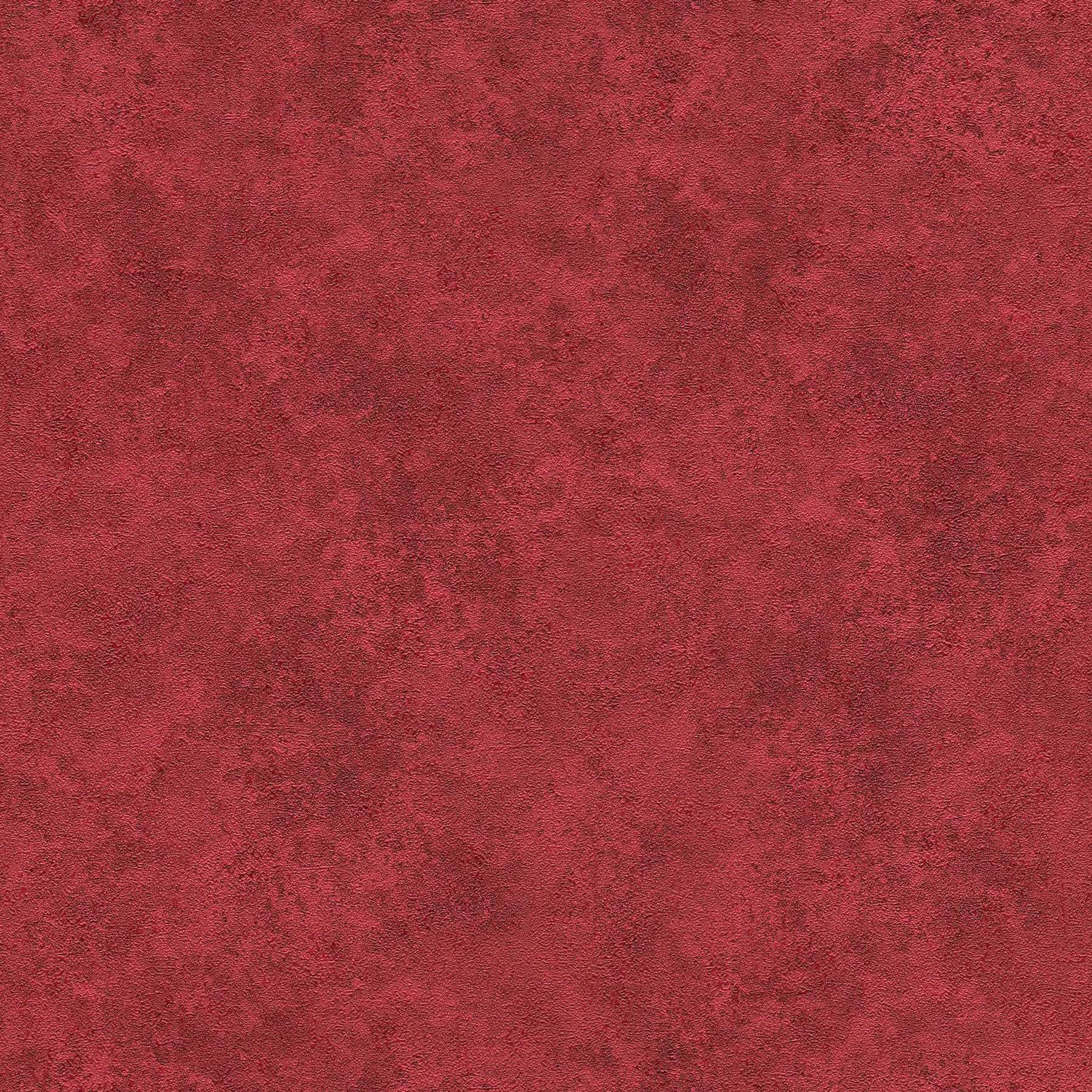 Papier peint uni Ombre de couleur, motif naturel structuré - rouge

