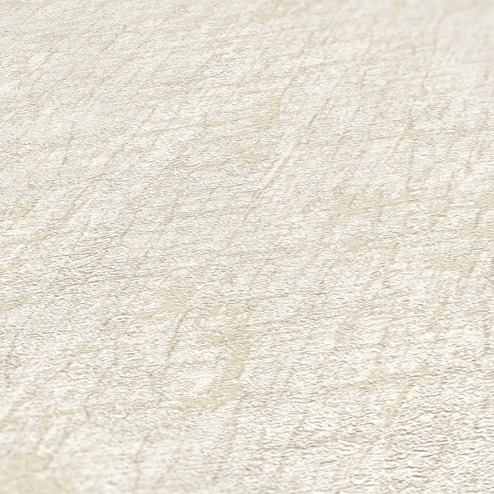             Vliesbehang met textuur in zachte kleuren textiellook - wit, beige, crème
        