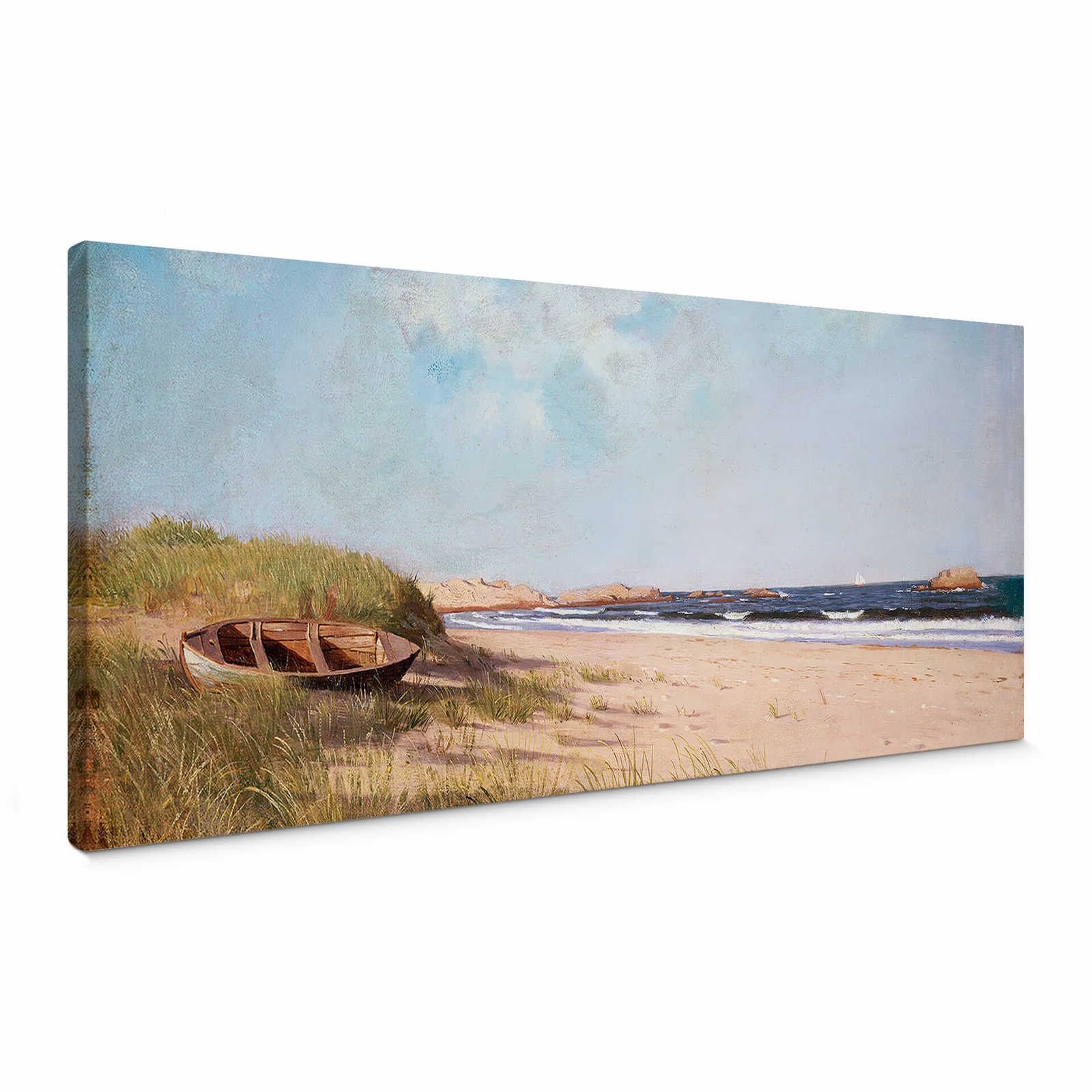         Panoramic canvas painting beach and sea by Silva
    