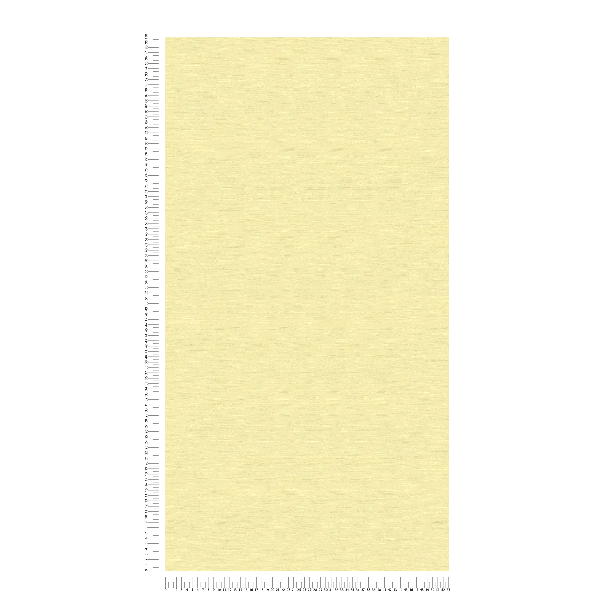             Carta da parati pastello a tinta unita gialla con struttura tessile
        