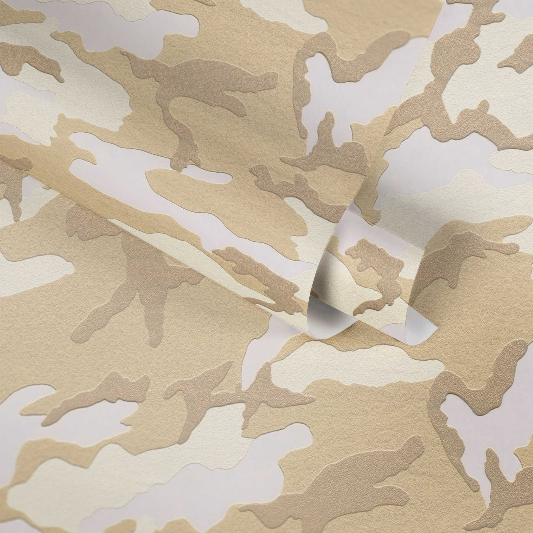             Wallpaper camouflage pattern desert, camouflage wallpaper - beige, brown
        