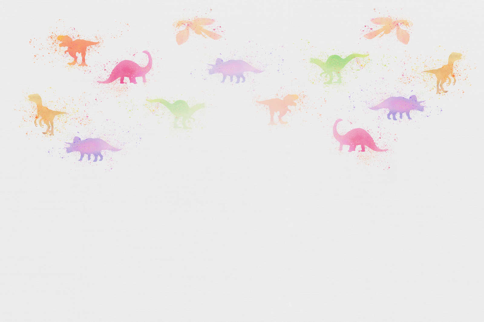             Quadro su tela Camera dei bambini con piccoli dinosauri - 0,90 m x 0,60 m
        