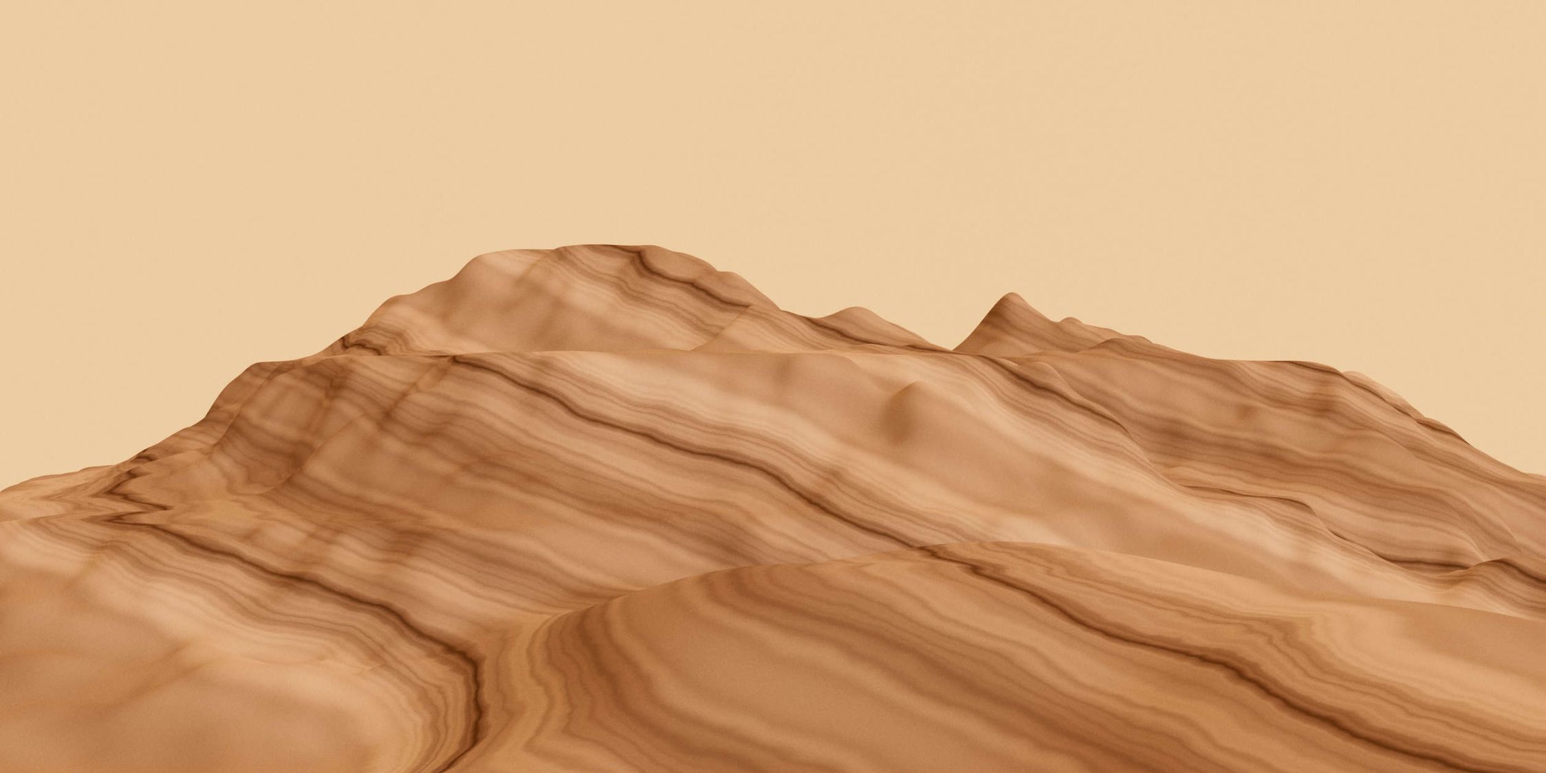             Digital behang »leia« - Abstracte bergen - Soepele, licht glanzende premium vliesstof
        