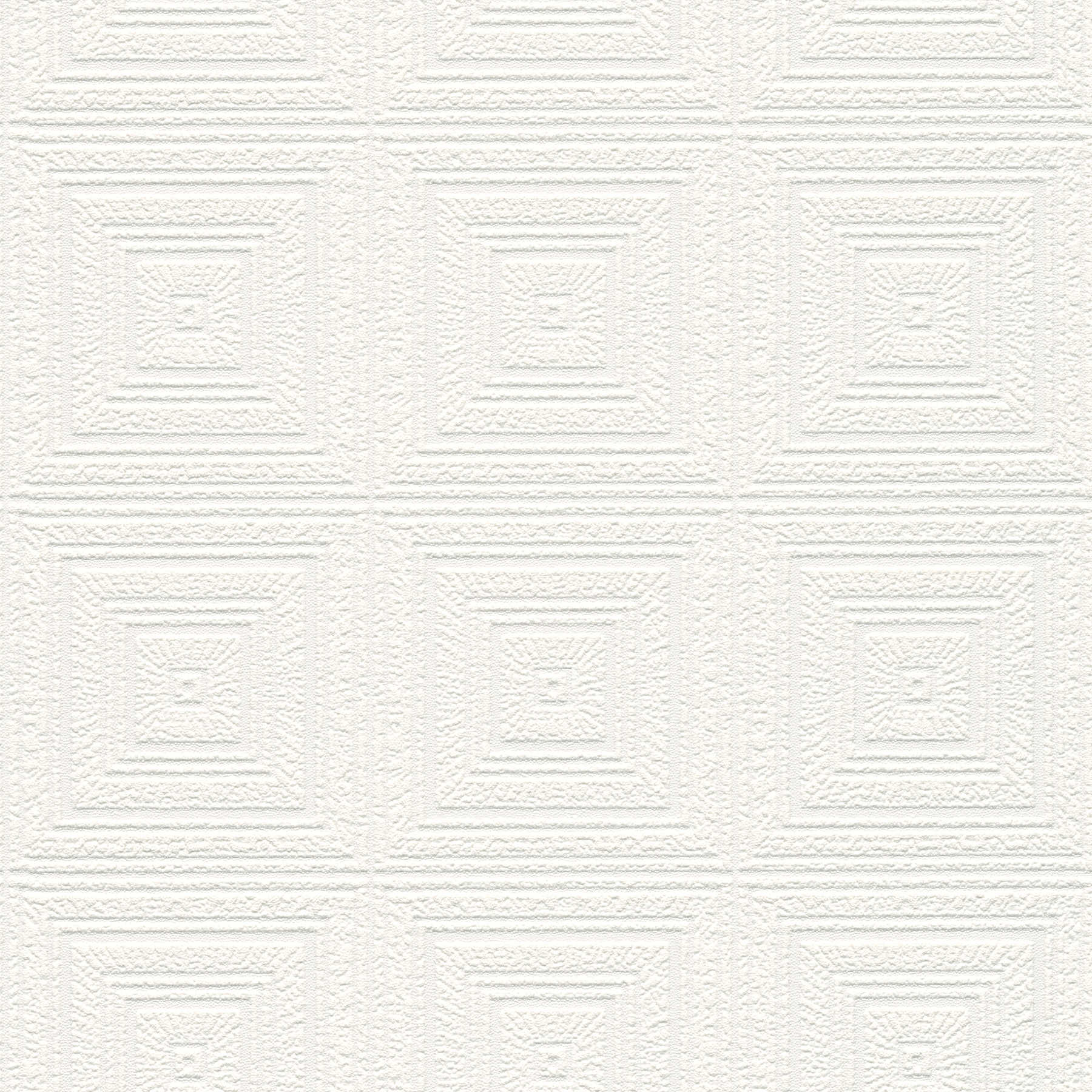 Papel pintado decorado cassettes efecto textura & aspecto escayola - blanco
