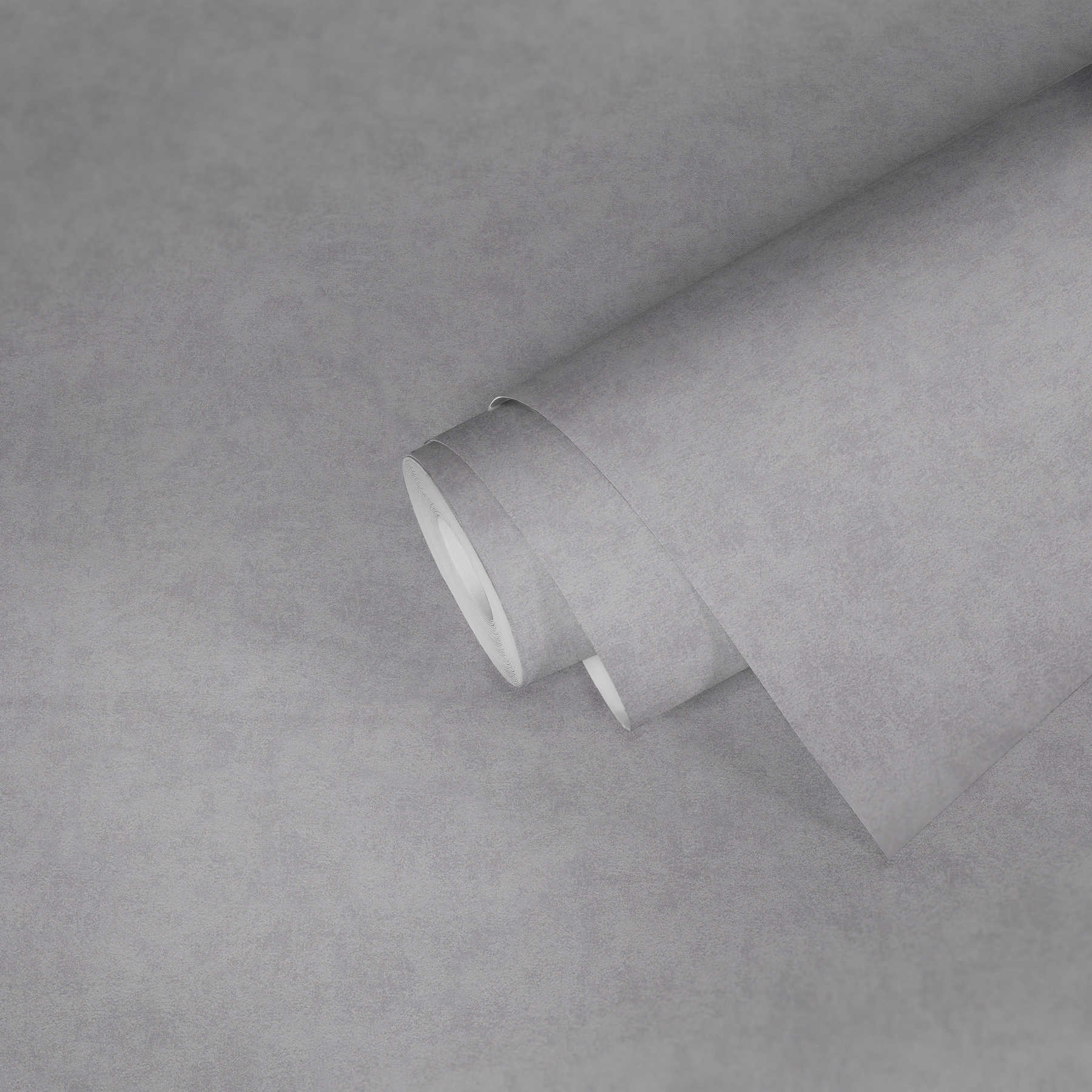             Papier peint intissé gris béton mat avec gaufrage structuré
        