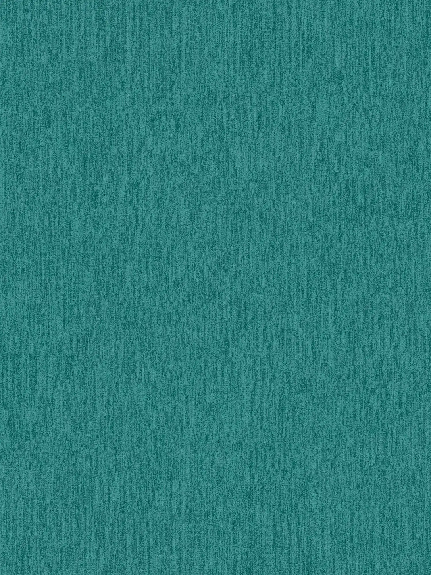 Plain wallpaper in matt & plain with textured look - petrol, blue
