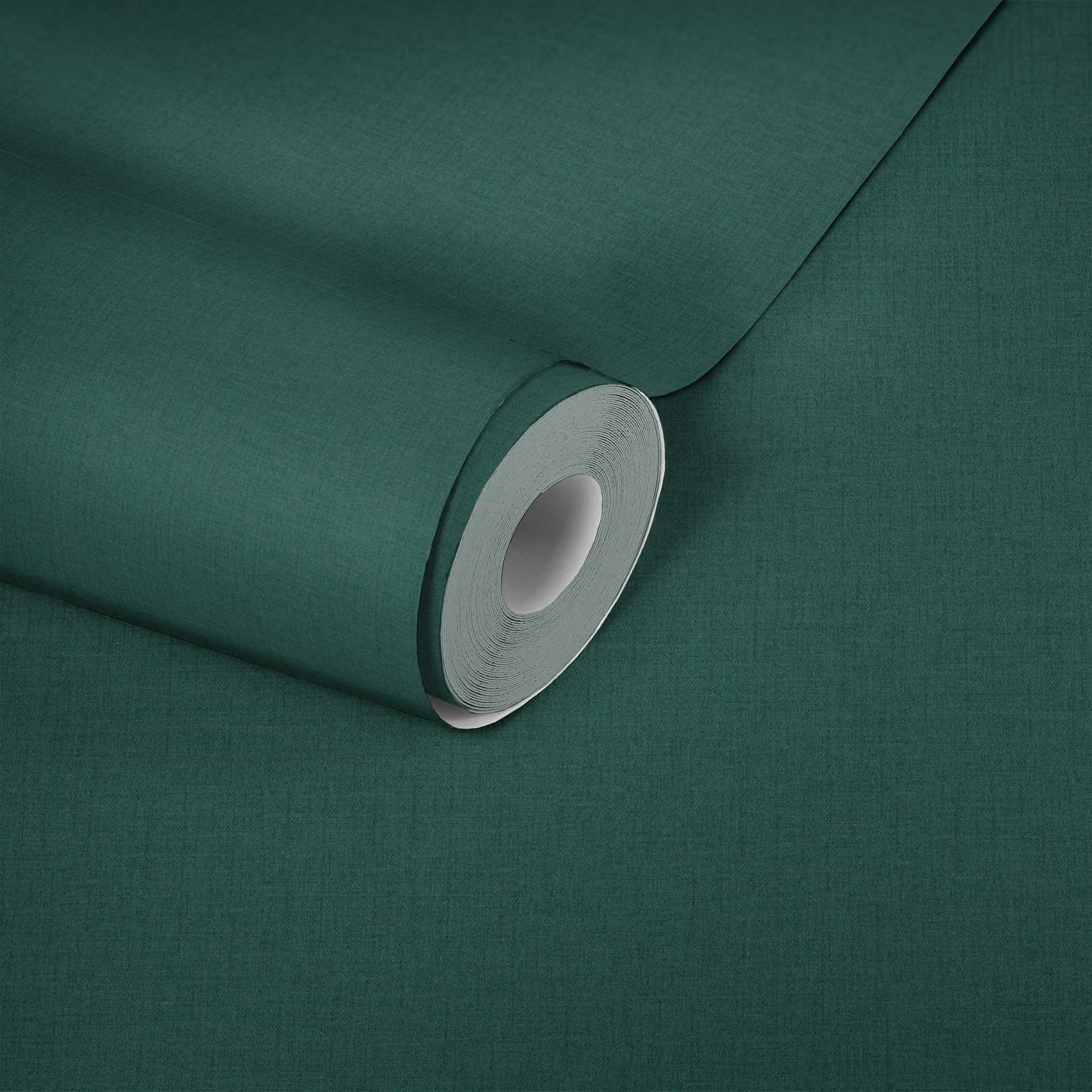             Groen vliesbehang met textielstructuur - groen
        