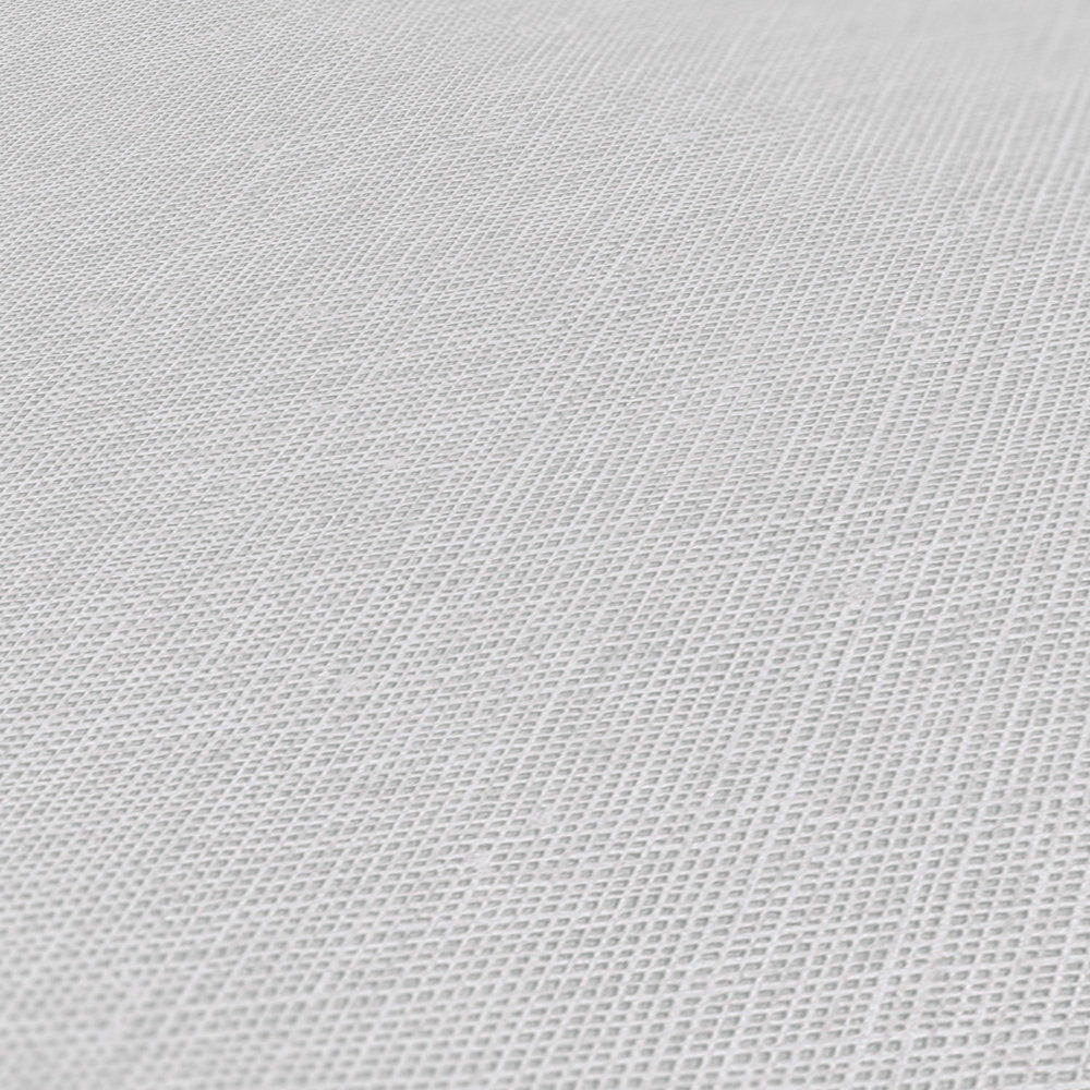             Carta da parati in tessuto non tessuto a tinta unita con struttura in lino - grigio
        