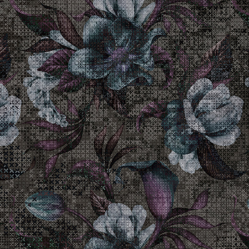 Bloemen Behang Pixel Ontwerp - Muren door Patel

