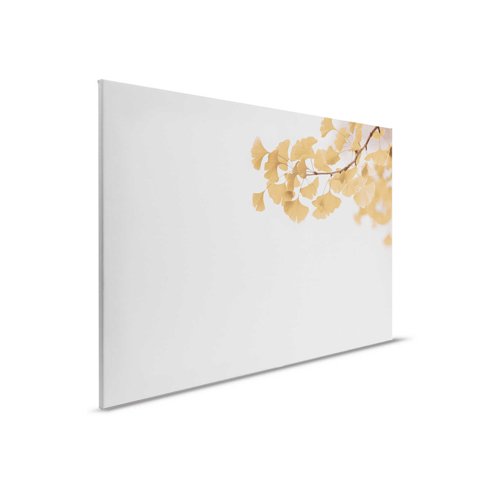         Canvas painting with after shot of Ginko branch | yellow, white - 0.90 m x 0.60 m
    