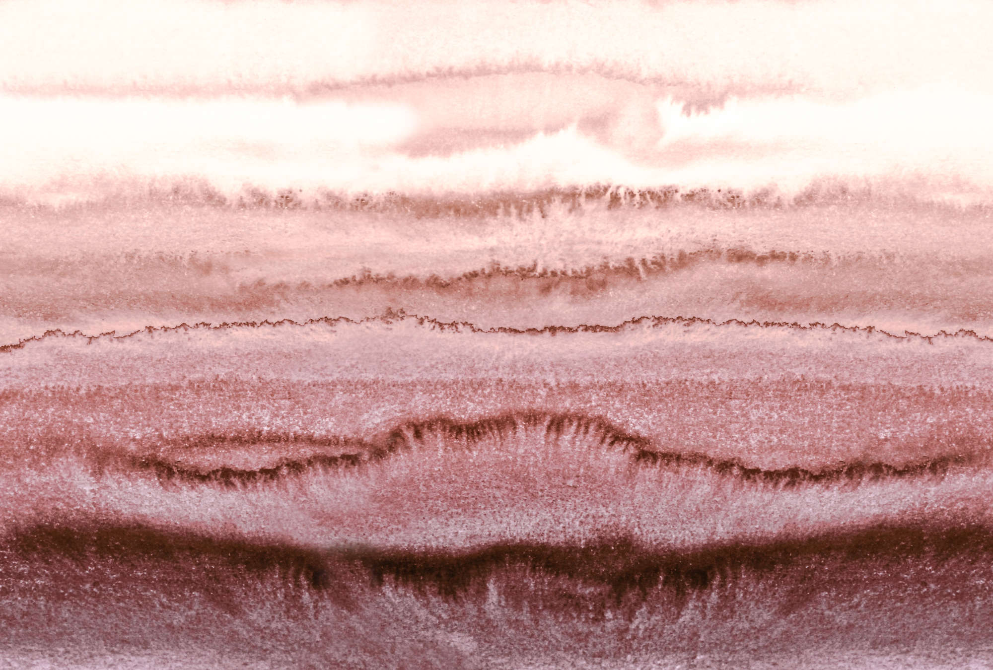             Aquarel behang abstract met verloop in rosé
        