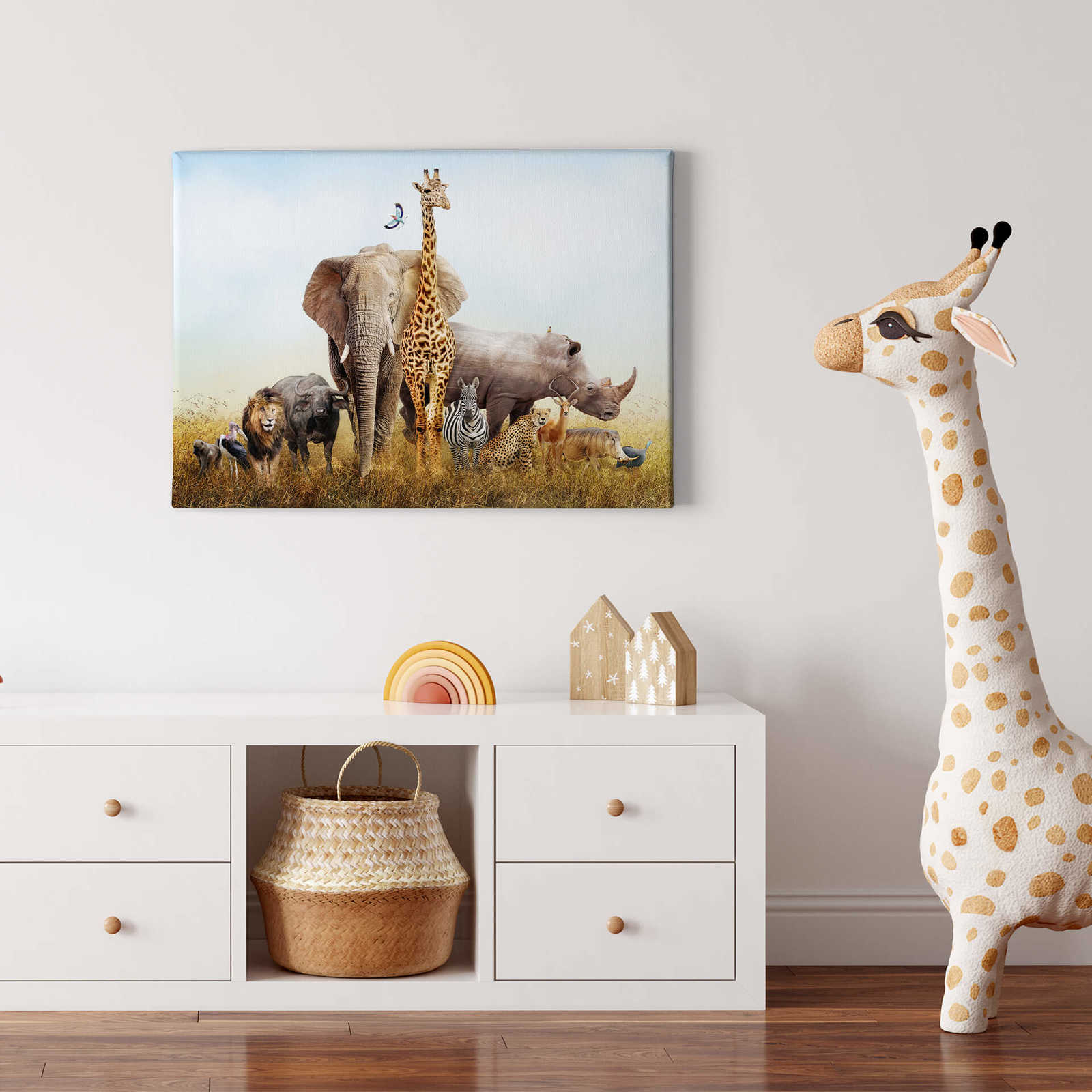             Canvas print African animals in nature
        