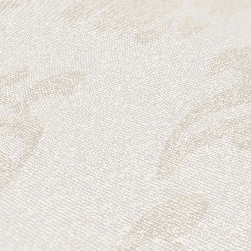             behangpatroon in linnenlook - crème, beige
        