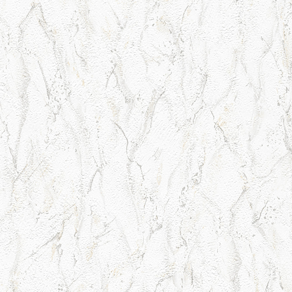             Textured wallpaper with embossed pattern & marble effect - grey, white
        