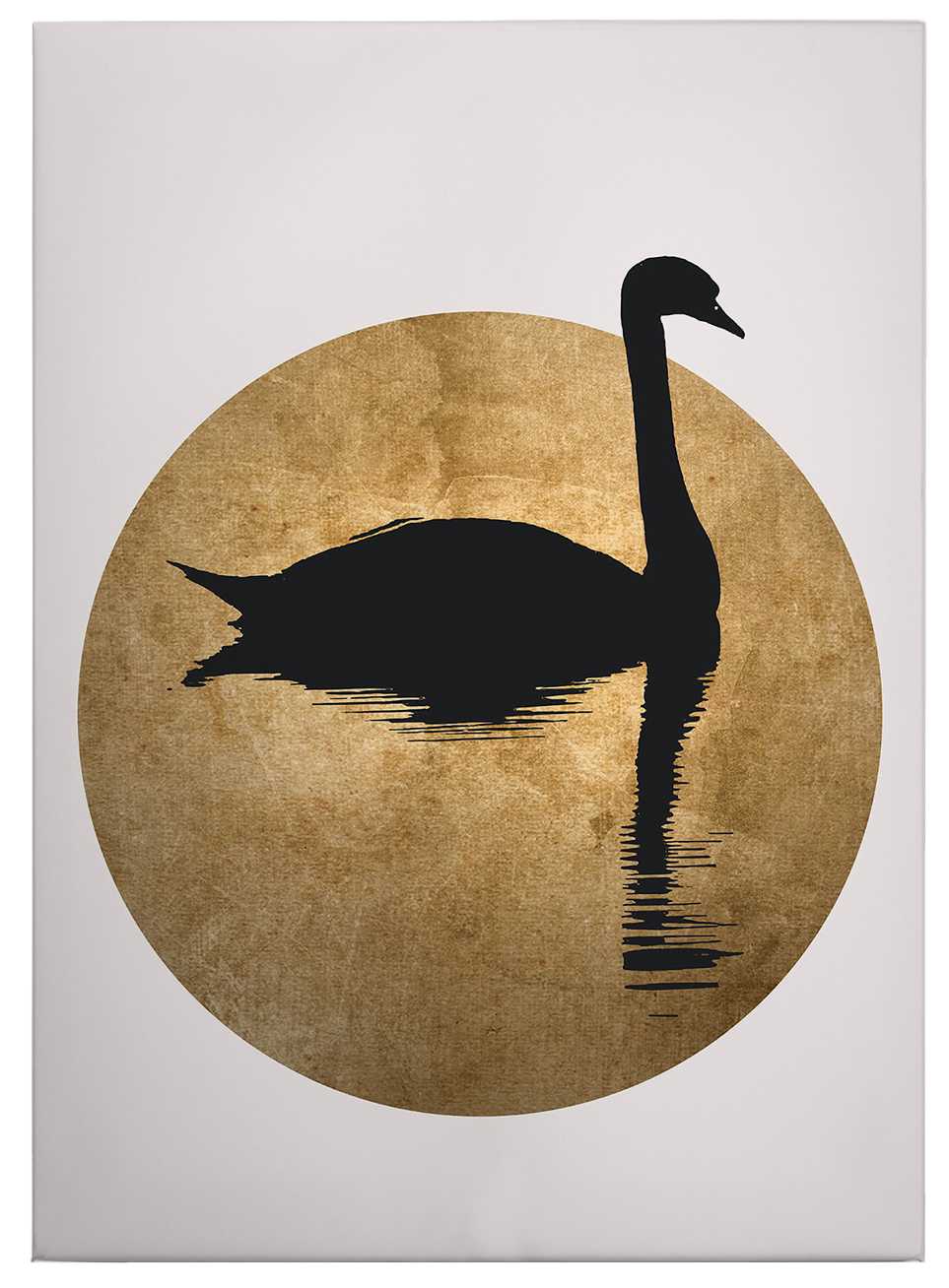             Canvas print "Swan lake in the full moon" Kubistika
        