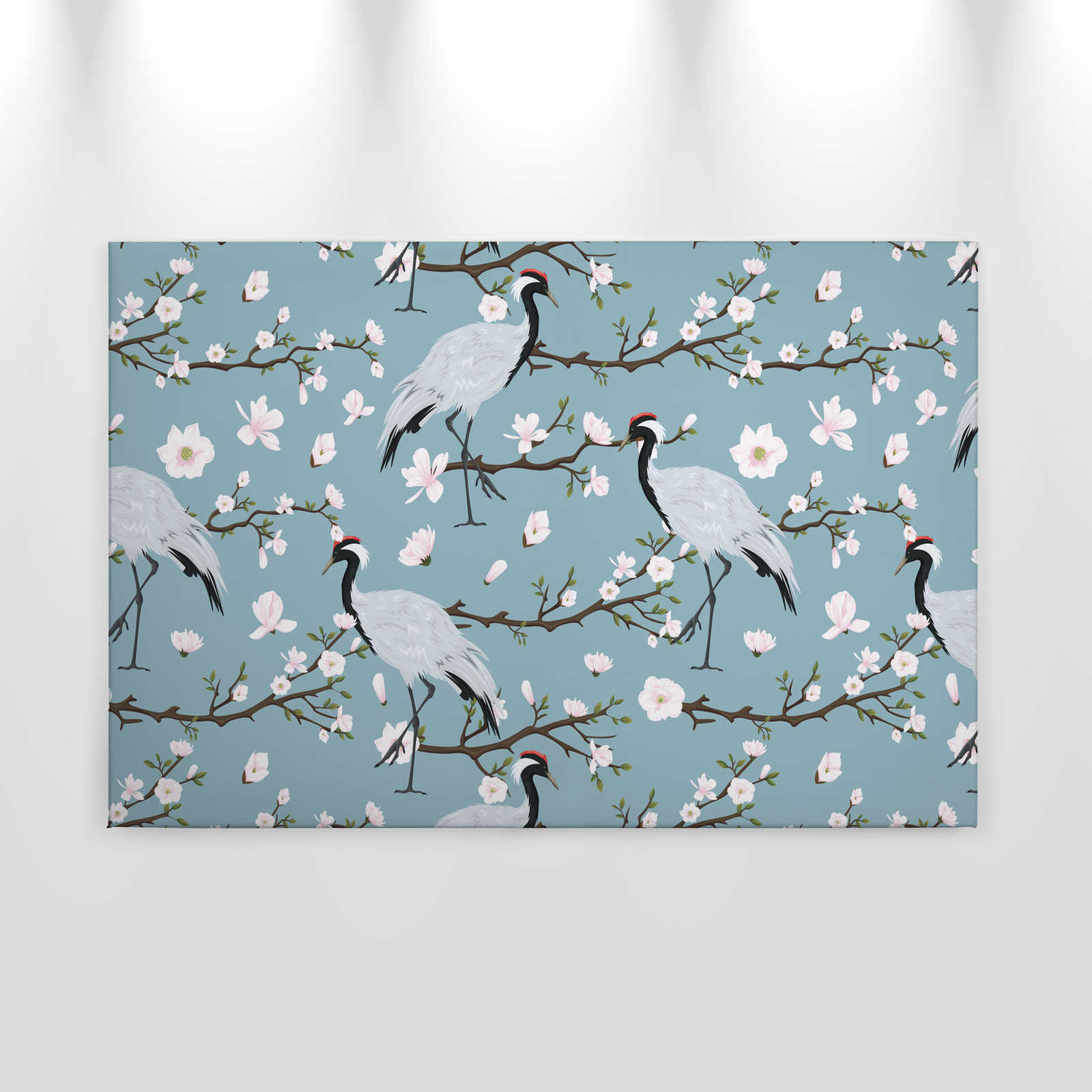            Canvas Kraanvogel Japanse Stijl - 0,90 m x 0,60 m
        