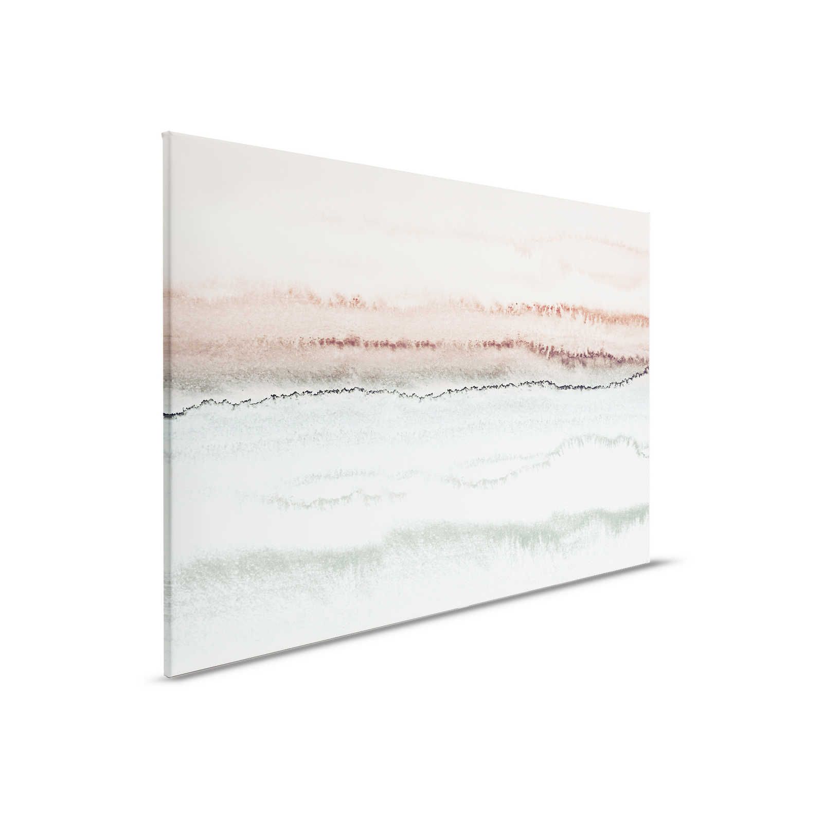         Watercolour Canvas Painting with Abstract Landscape & Gradient - 0.90 m x 0.60 m
    
