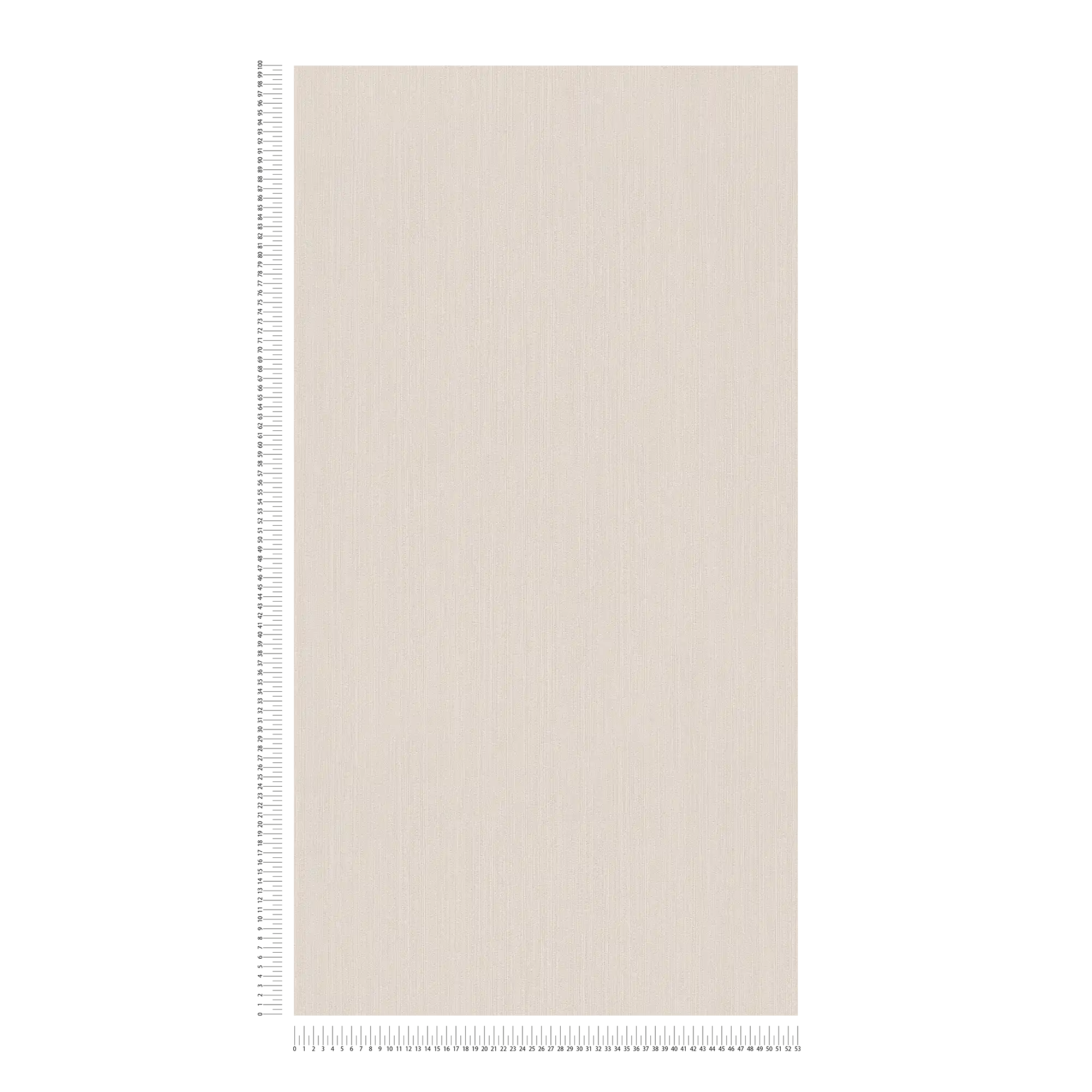             Papel pintado no tejido de color beige crema con un sutil sombreado - beige
        