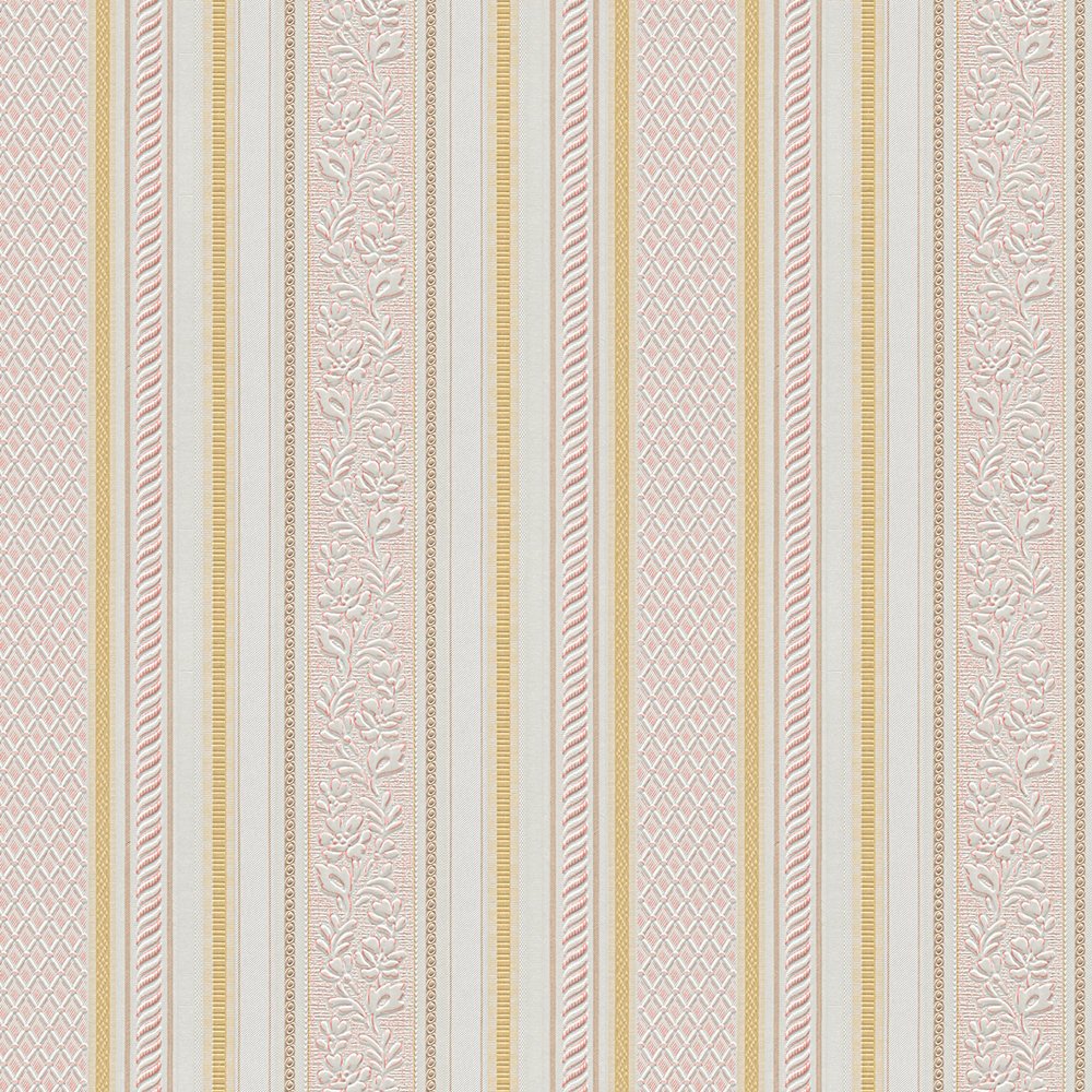             Vintage wallpaper renaissance stripe pattern - metallic
        