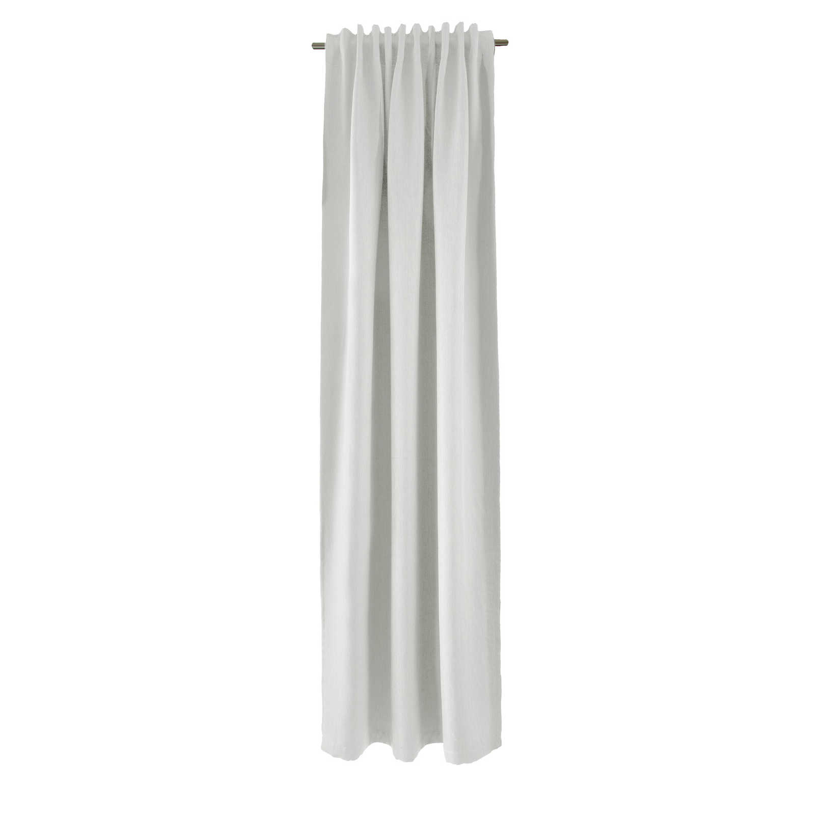 Echarpe décorative à passants 140 cm x 245 cm fibre synthétique blanche
