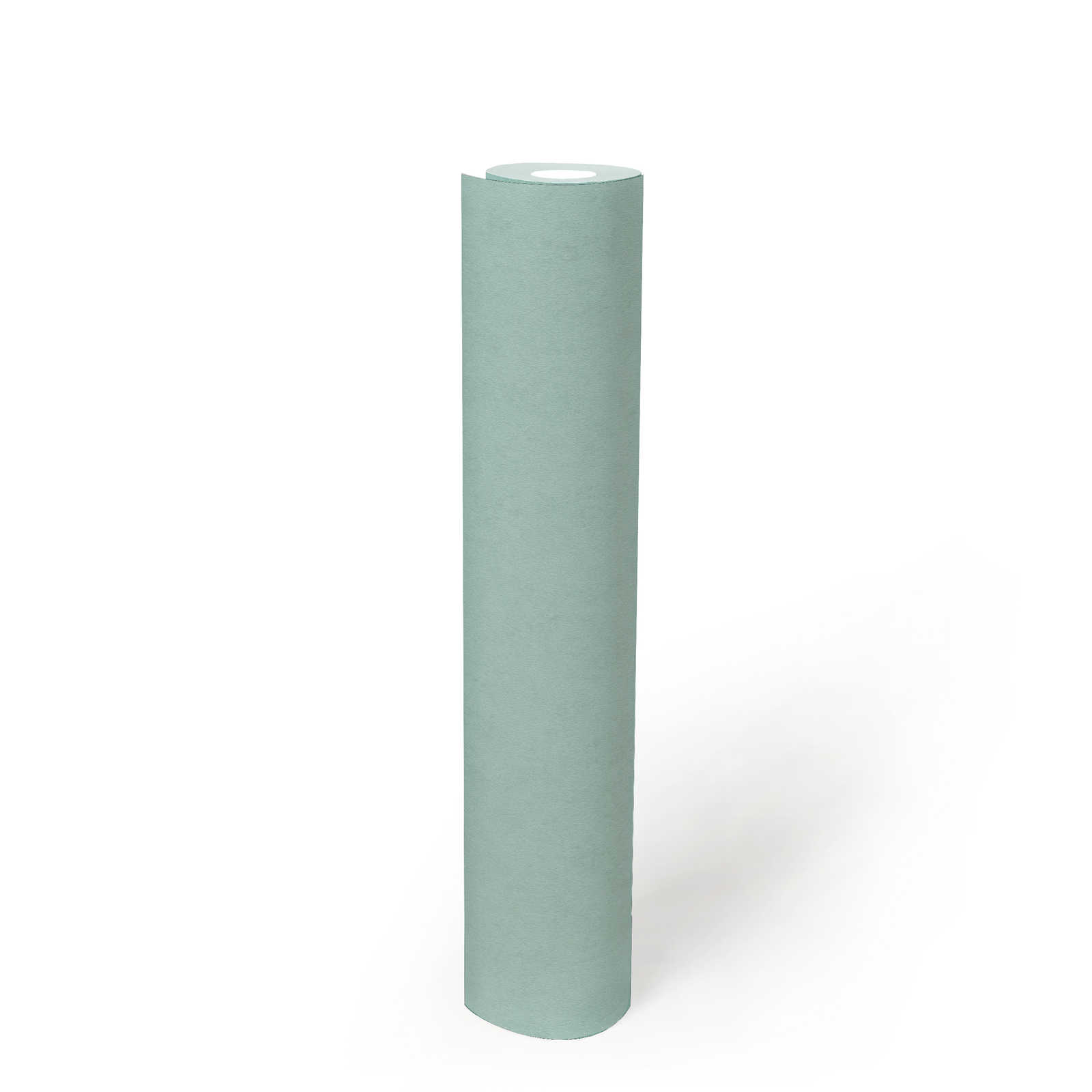             Plain non-woven wallpaper - turquoise
        