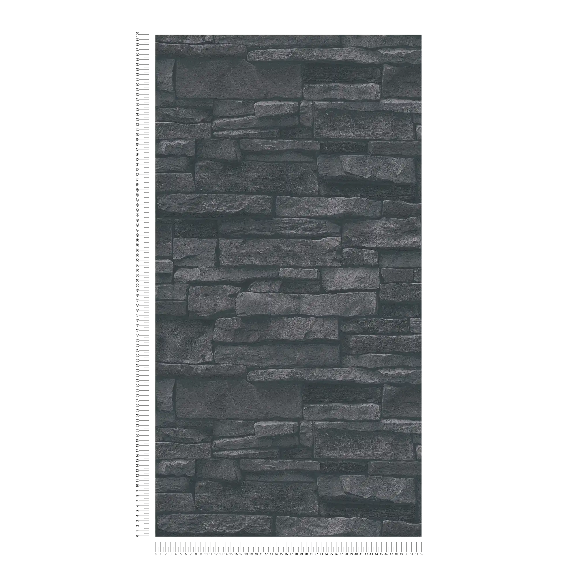             Stone optics wallpaper in black with 3D optics
        