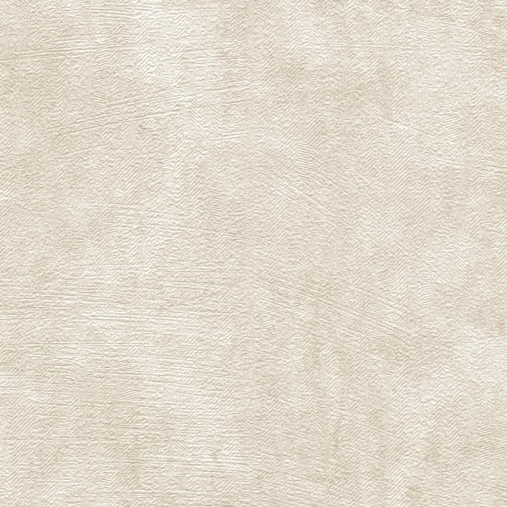             Non-woven wallpaper with textured pattern - beige, cream
        