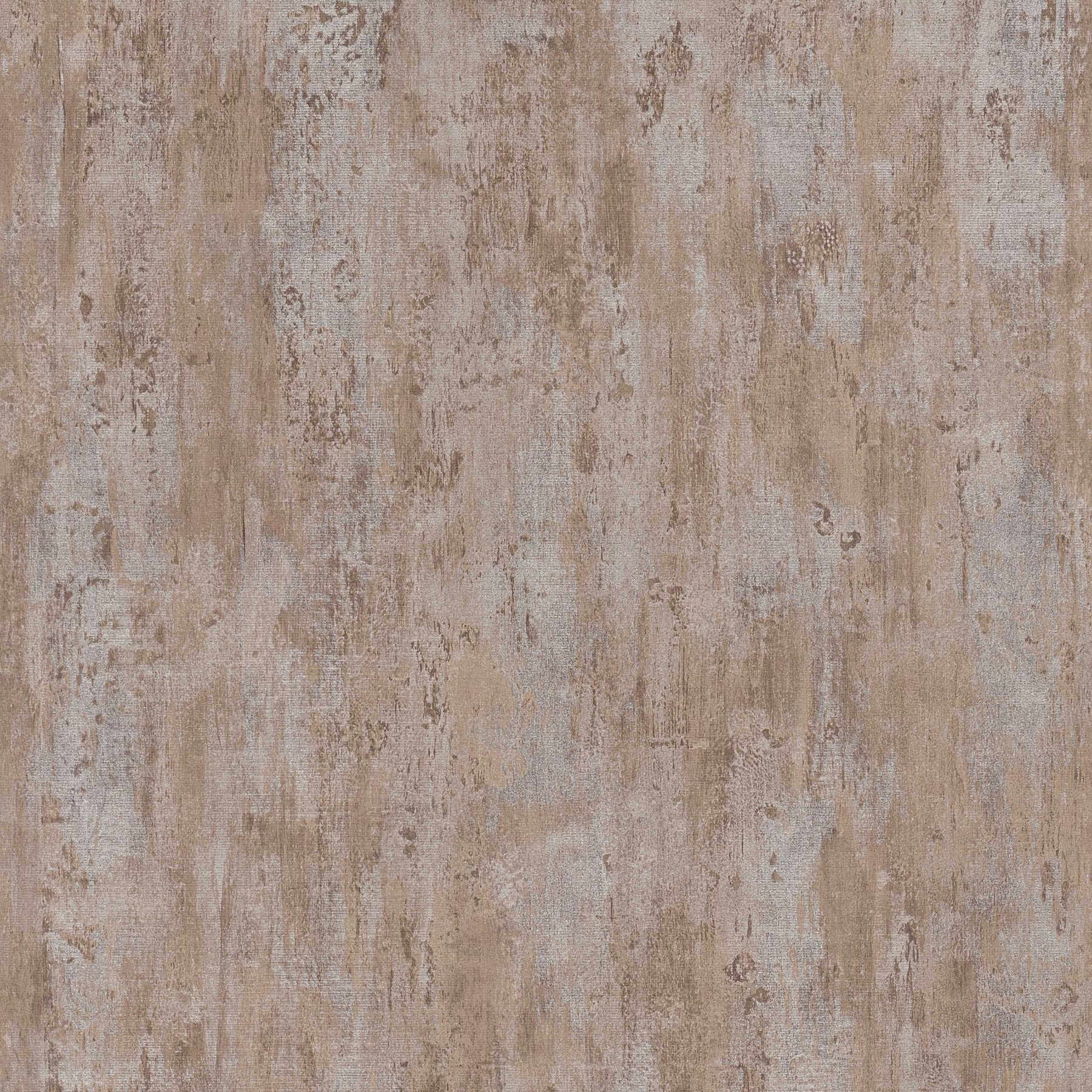 Non-woven wallpaper colour pattern, used look for industrial design - grey, brown
