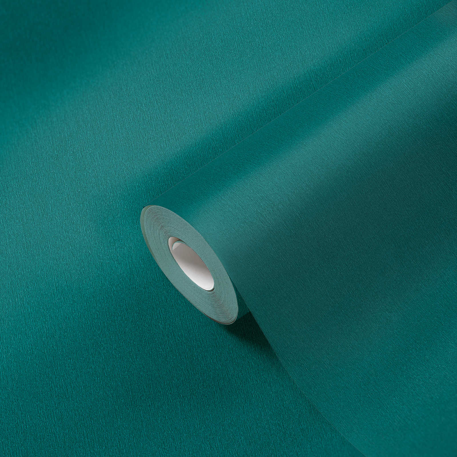             Papier peint turquoise vert pétrole avec structure colorée
        