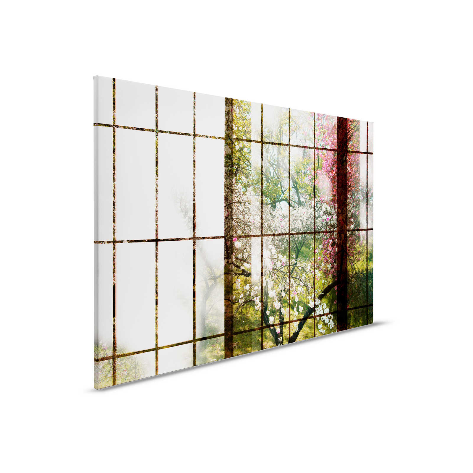         Orchard 1 - Canvas painting, Window with garden view - 0.90 m x 0.60 m
    