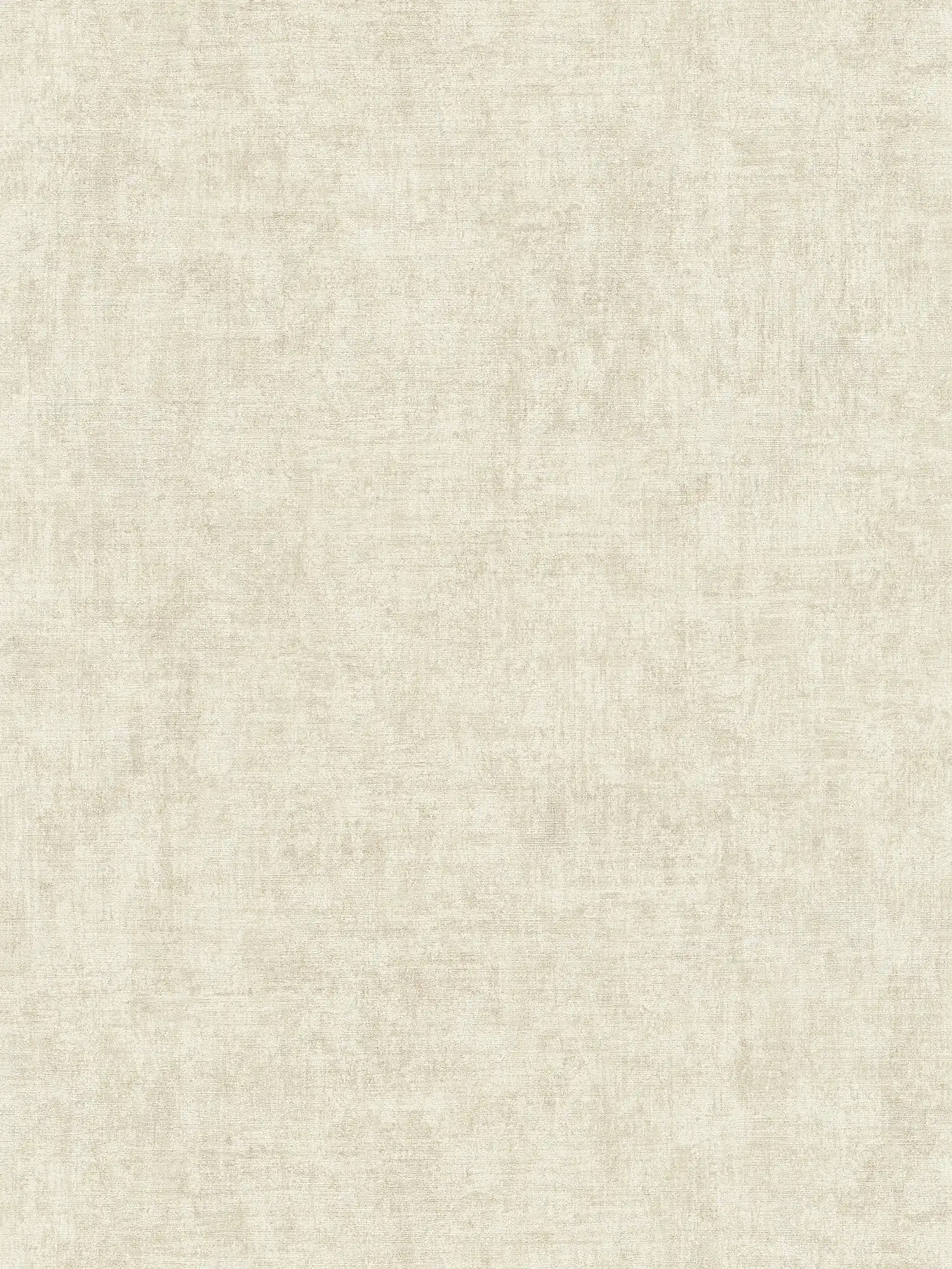 Papier peint intissé uni, chiné, motif structuré - crème
