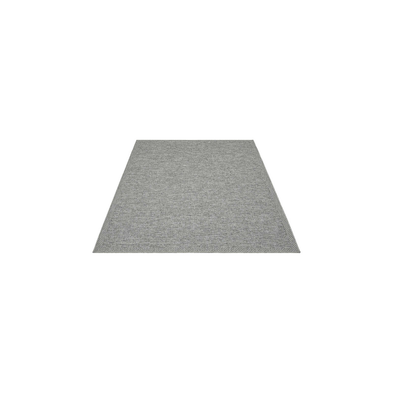 Eenvoudig vloerkleed voor buiten in grijs - 160 x 120 cm
