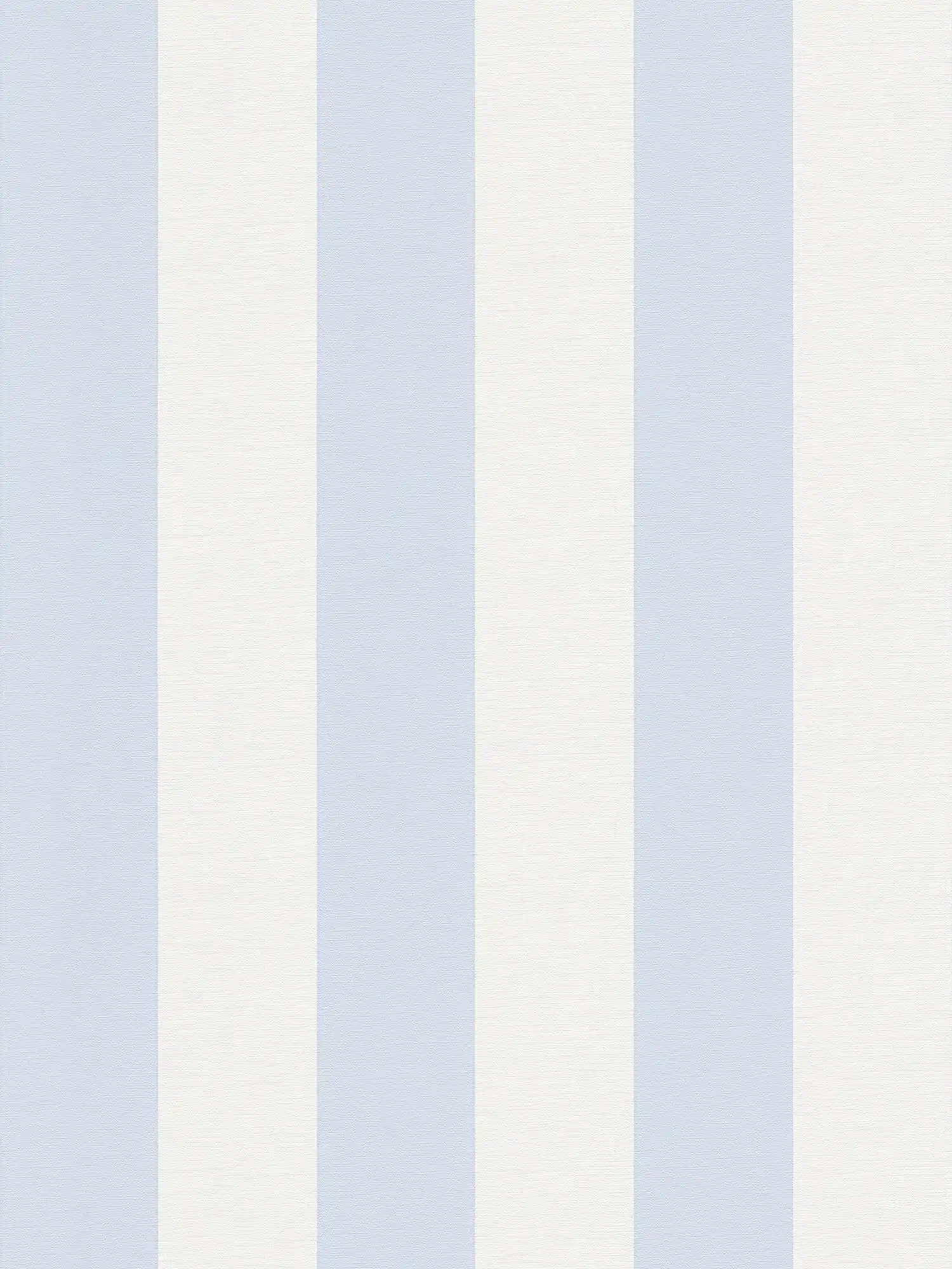 Papel pintado de rayas en bloque con aspecto textil para un diseño joven - azul, blanco
