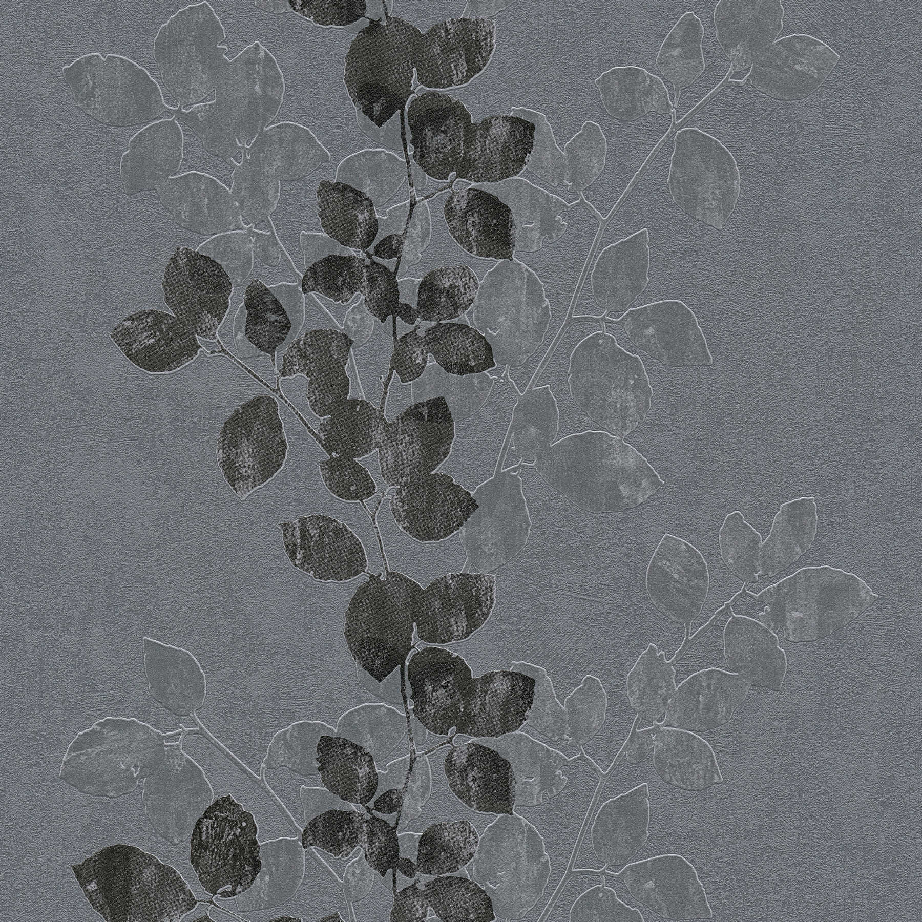             Textured wallpaper nature decor with foam & embossed pattern - grey
        
