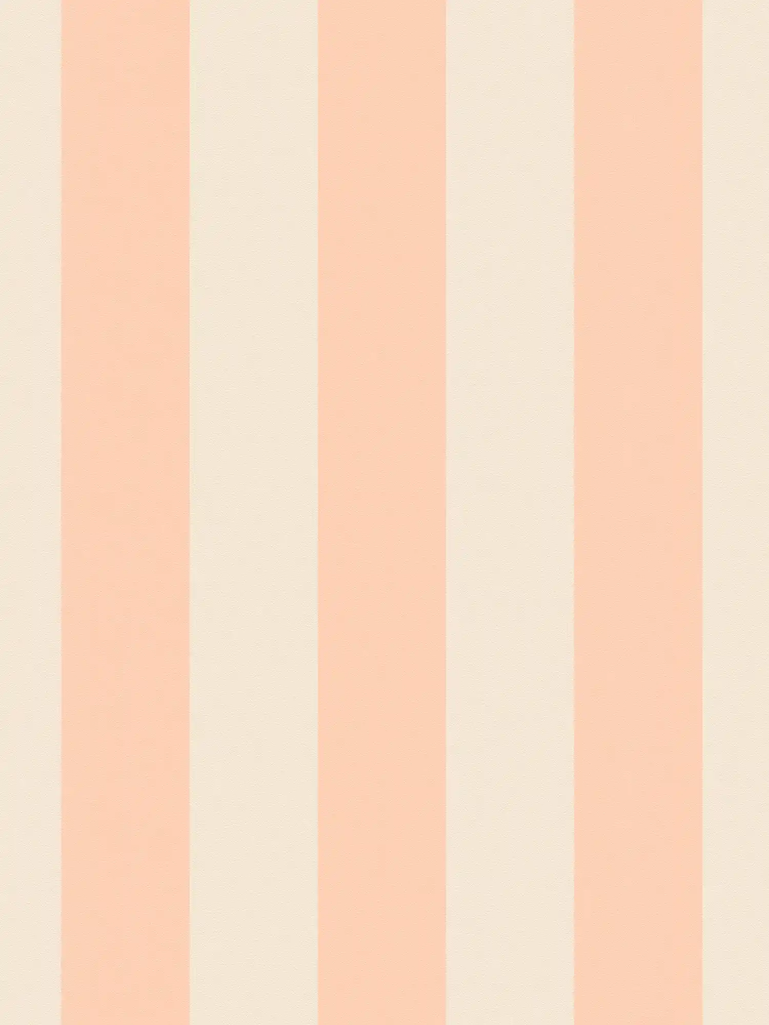         Non-woven wallpaper with block stripes in soft shades - cream, pink
    