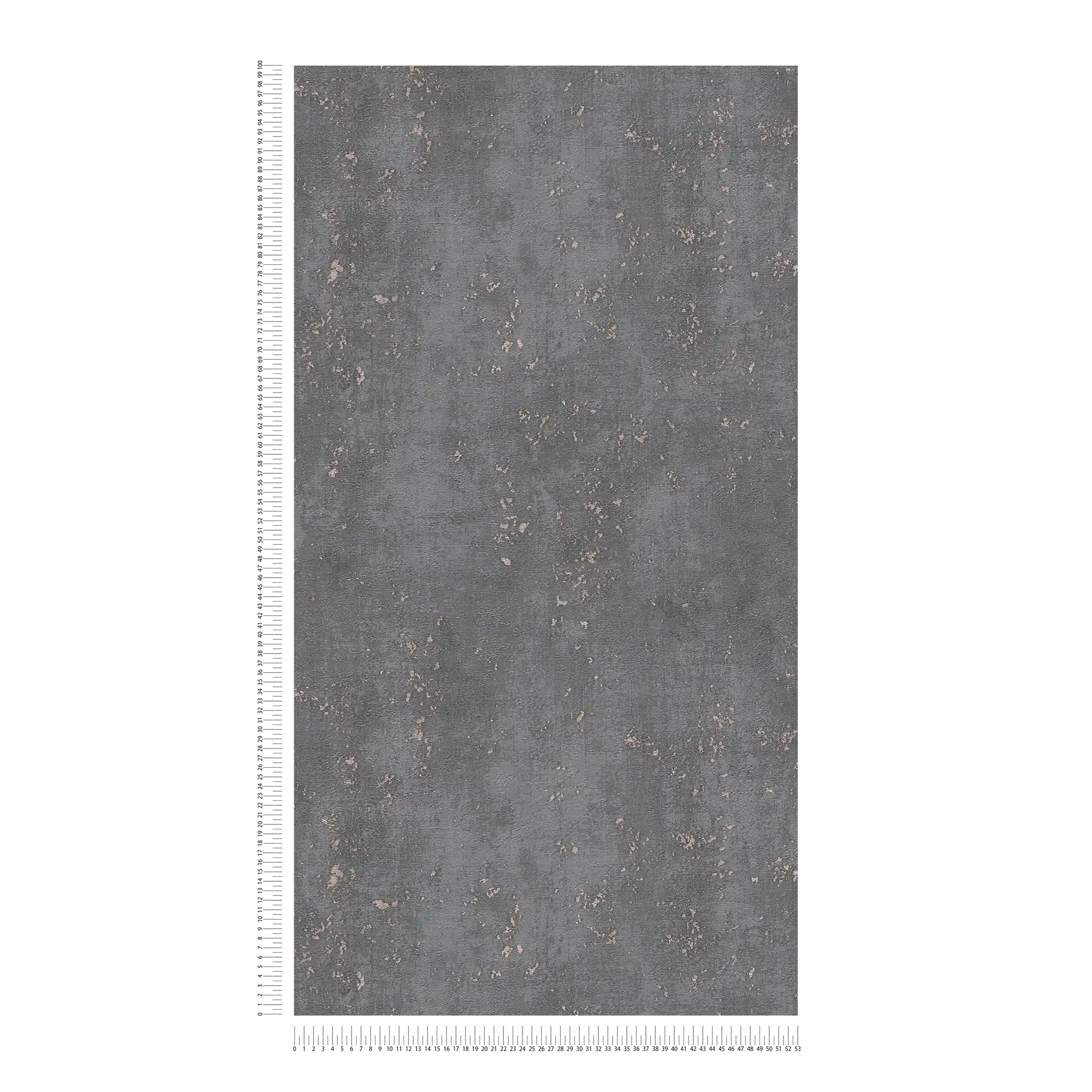             Grey brown wallpaper plaster look & metallic accent - brown
        