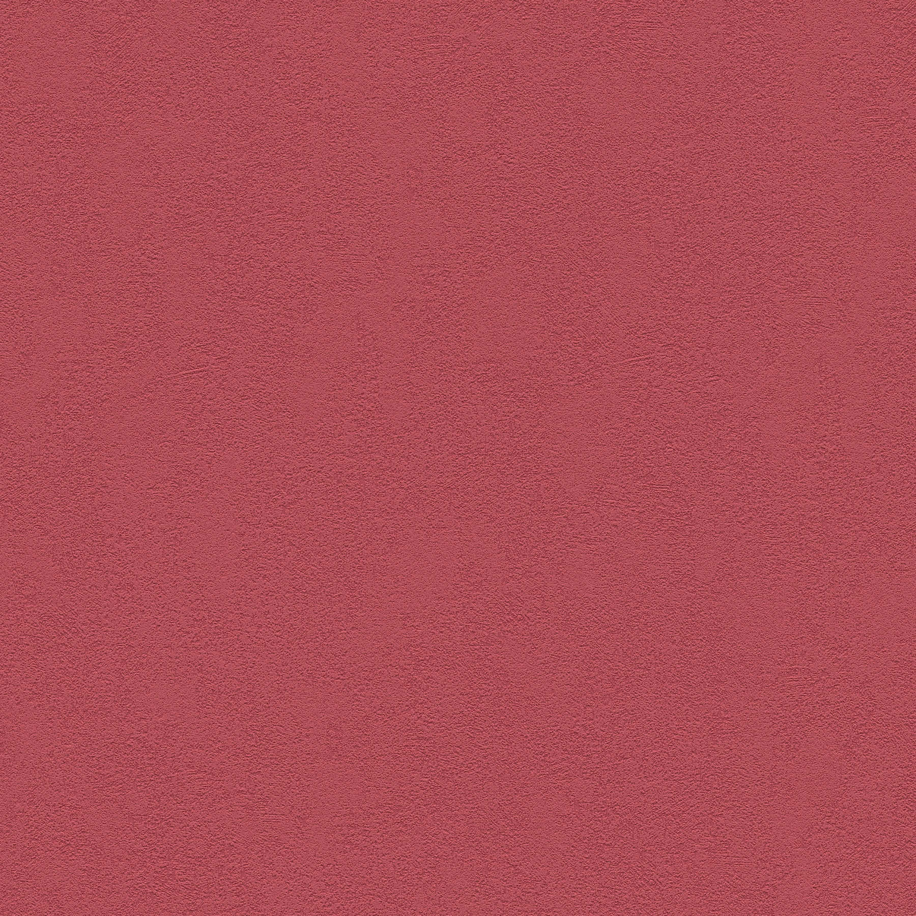 Papier peint intissé rouge foncé uni avec surface structurée
